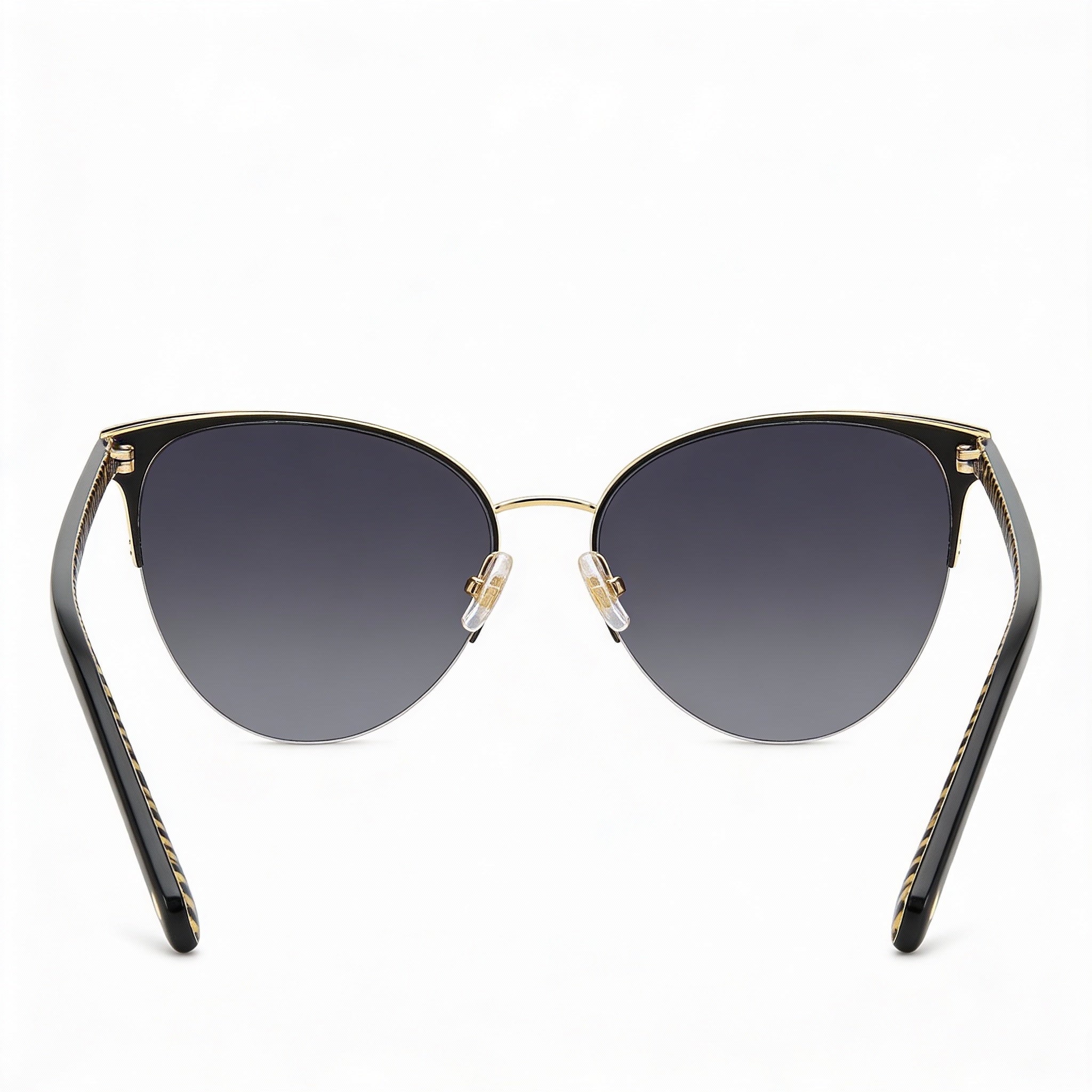 Gafas de sol Kate Spade New York Izara/G/S para mujer, de acero inoxidable, color negro y gris, con protección UV y diseño de ojo de gato, 57 mm, Photo 2