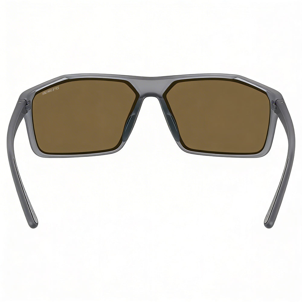 Gafas de sol de hombre Nike Windstorm M Cw4672 con protección UV, color gris oscuro mate, marrón bronce y titanio, 65 mm