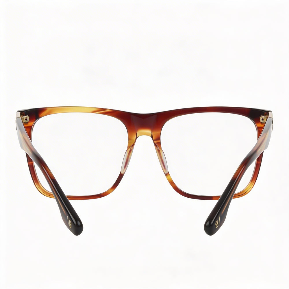 Montura de Gafas Oftálmicas Victoria Beckham Vb2679 para Mujer en Marrón Rayado, Talla 53-17-140