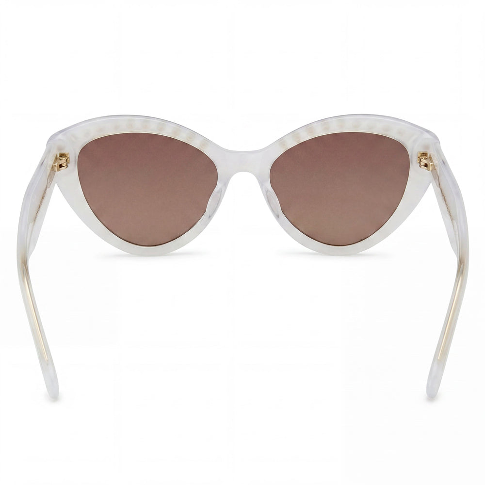 Gafas de sol Kate Spade New York JUNI/G/S PEARL para mujer, montura de acetato marrón blanco, protección UV, 55 mm