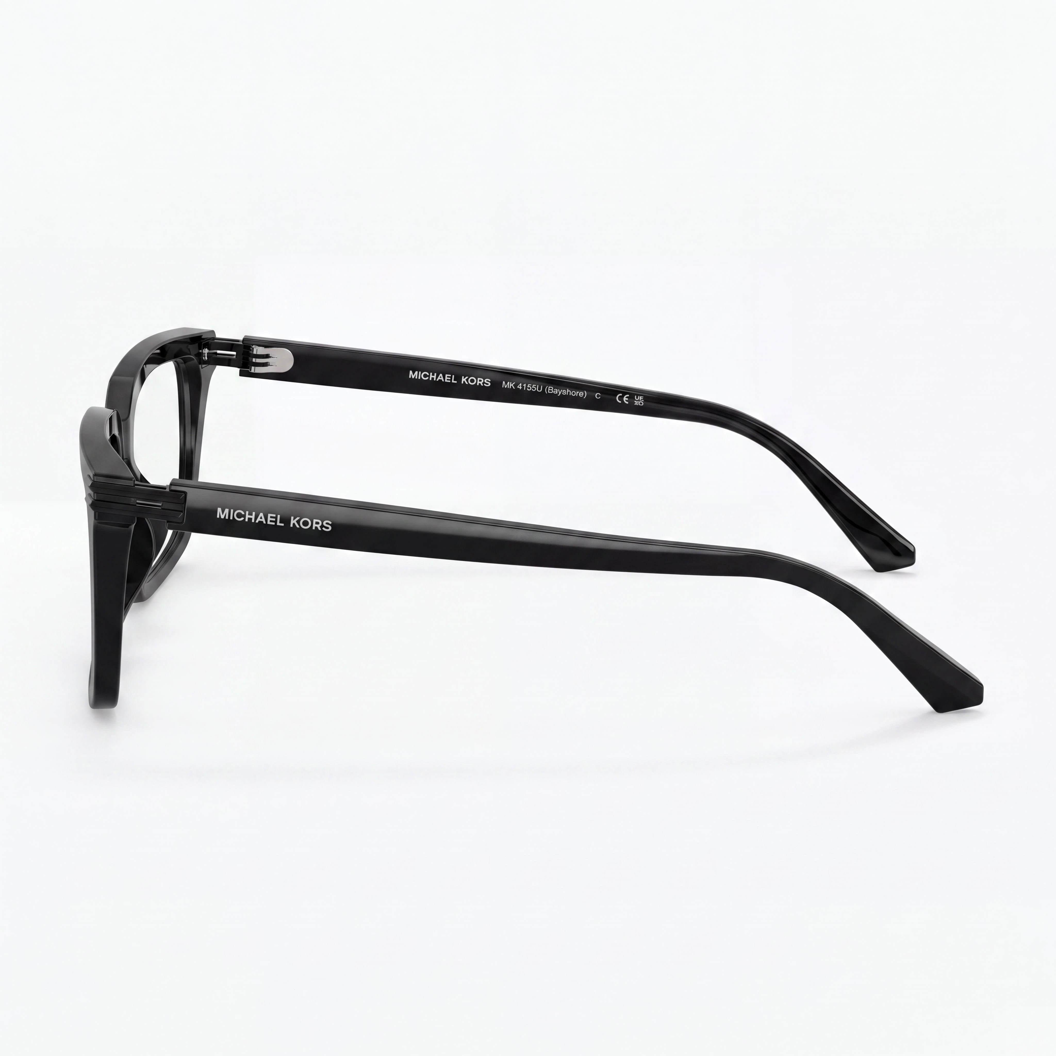 Michael Kors Mk4155u Bayshore Universal Fit Prescription Ready Men's Black Plastic Eyeglasses 57mm, Photo 2