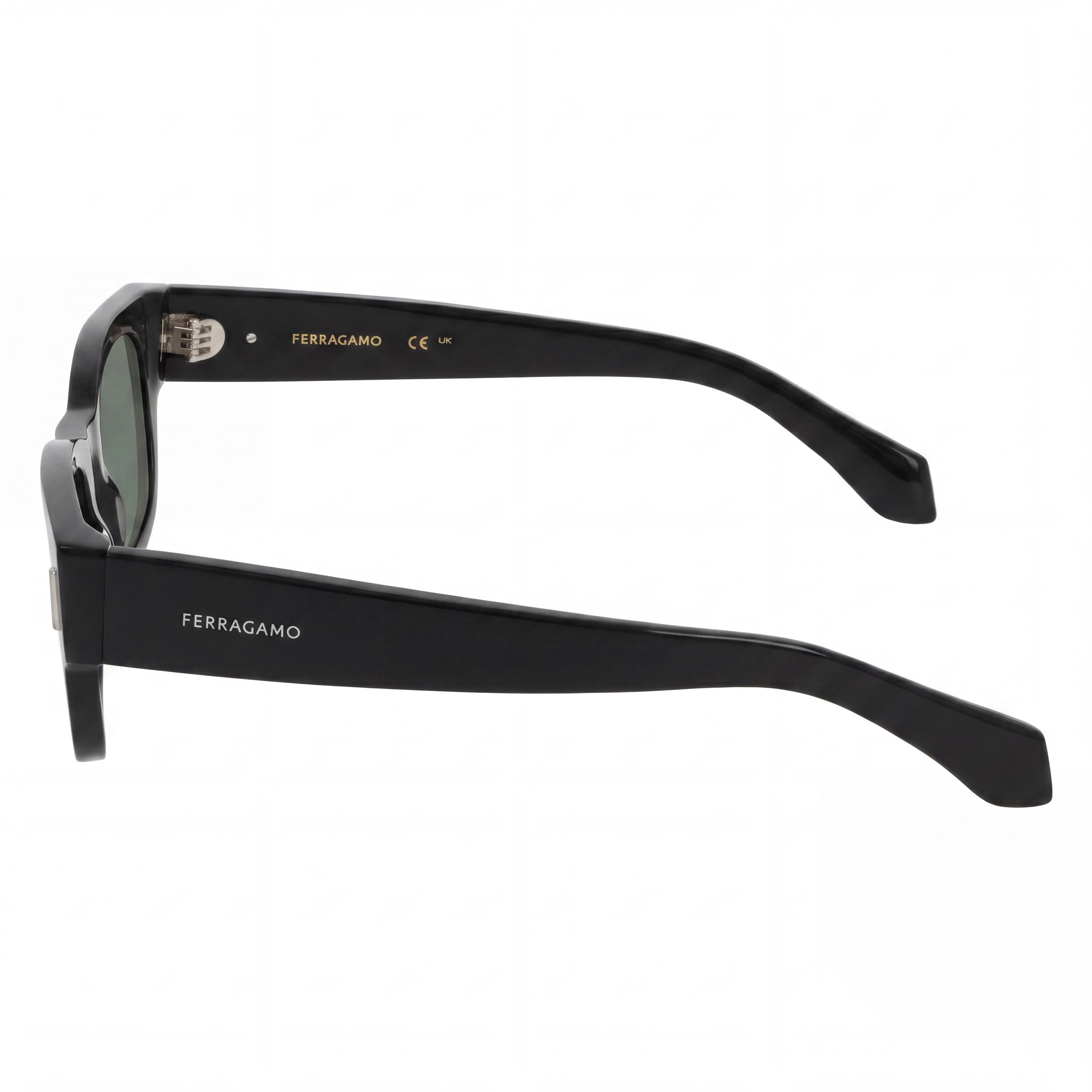 Ferragamo Modern Women's Black Acetate Frame, Black Lens Glasses UV 400 Protection Eye Size 51mm, Photo 2