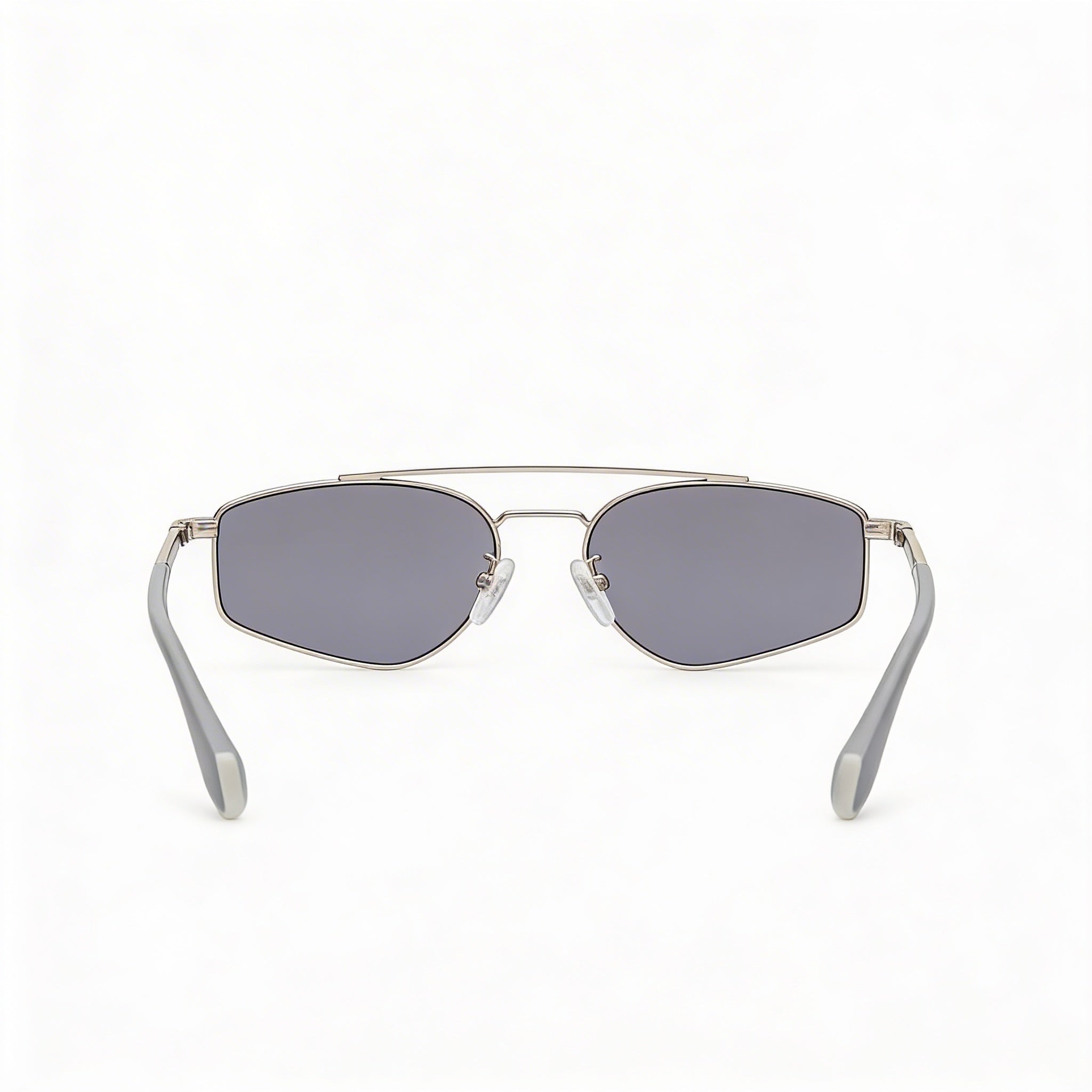 Gafas de sol Adidas unisex con montura de metal, montura de paladio brillante, lentes de espejo ahumado, 100 % protección UV 55-17-140, Photo 4