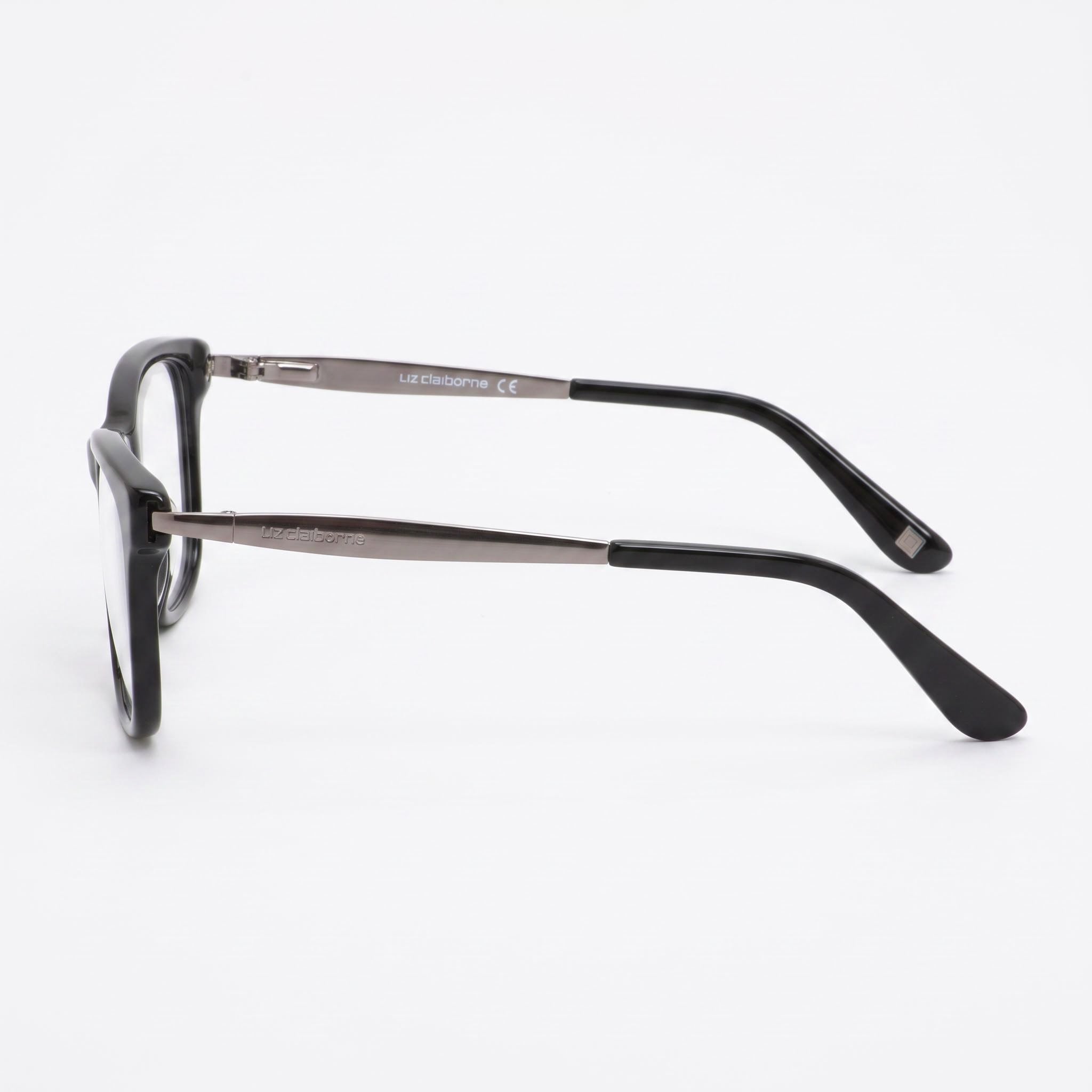 Liz Claiborne L 637 Men's Black Frame Eyeglasses with 52mm Lens Width, 16mm Bridge Width, 130mm Temple Length, Photo 2