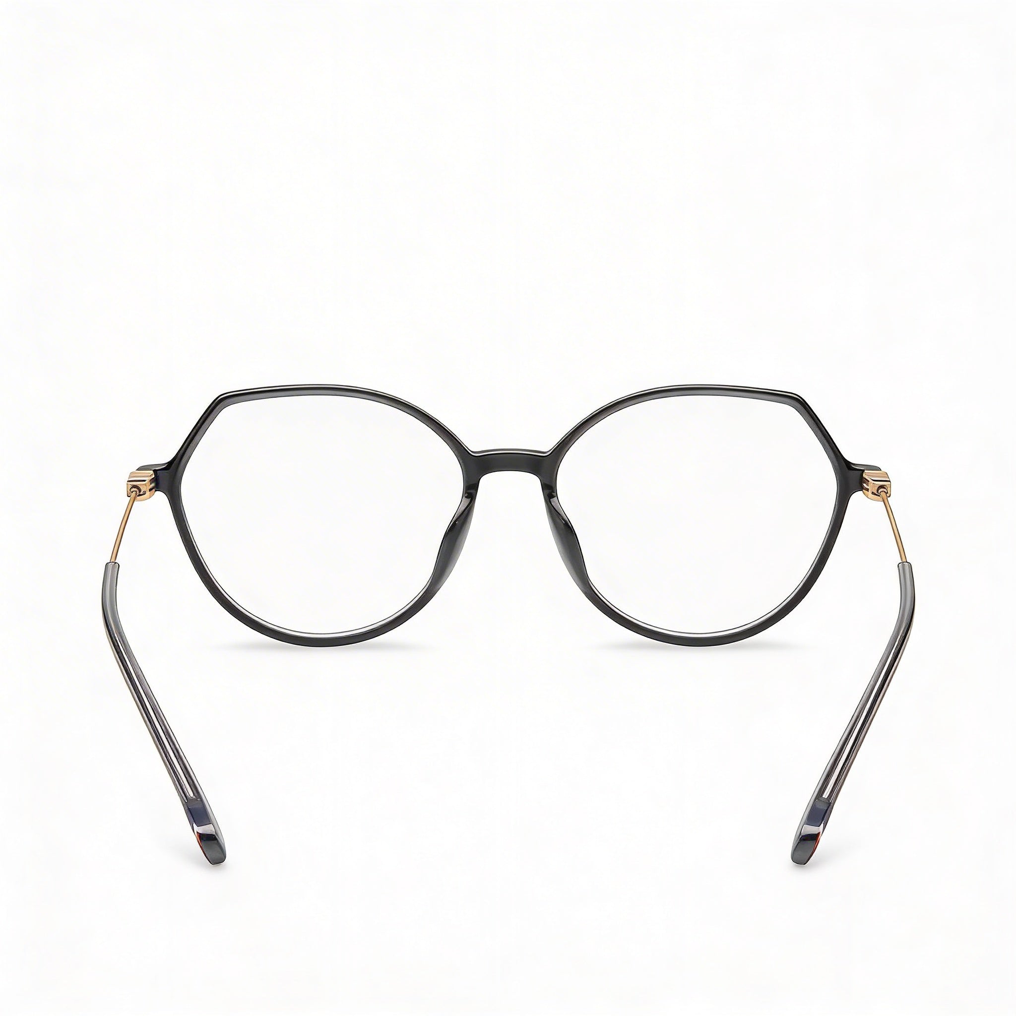Tommy Hilfiger Round Geometrical Women's Gray POLYAMIDE INJ-GRIL. Optical Eyeglasses 54mm Lens Width, Photo 3