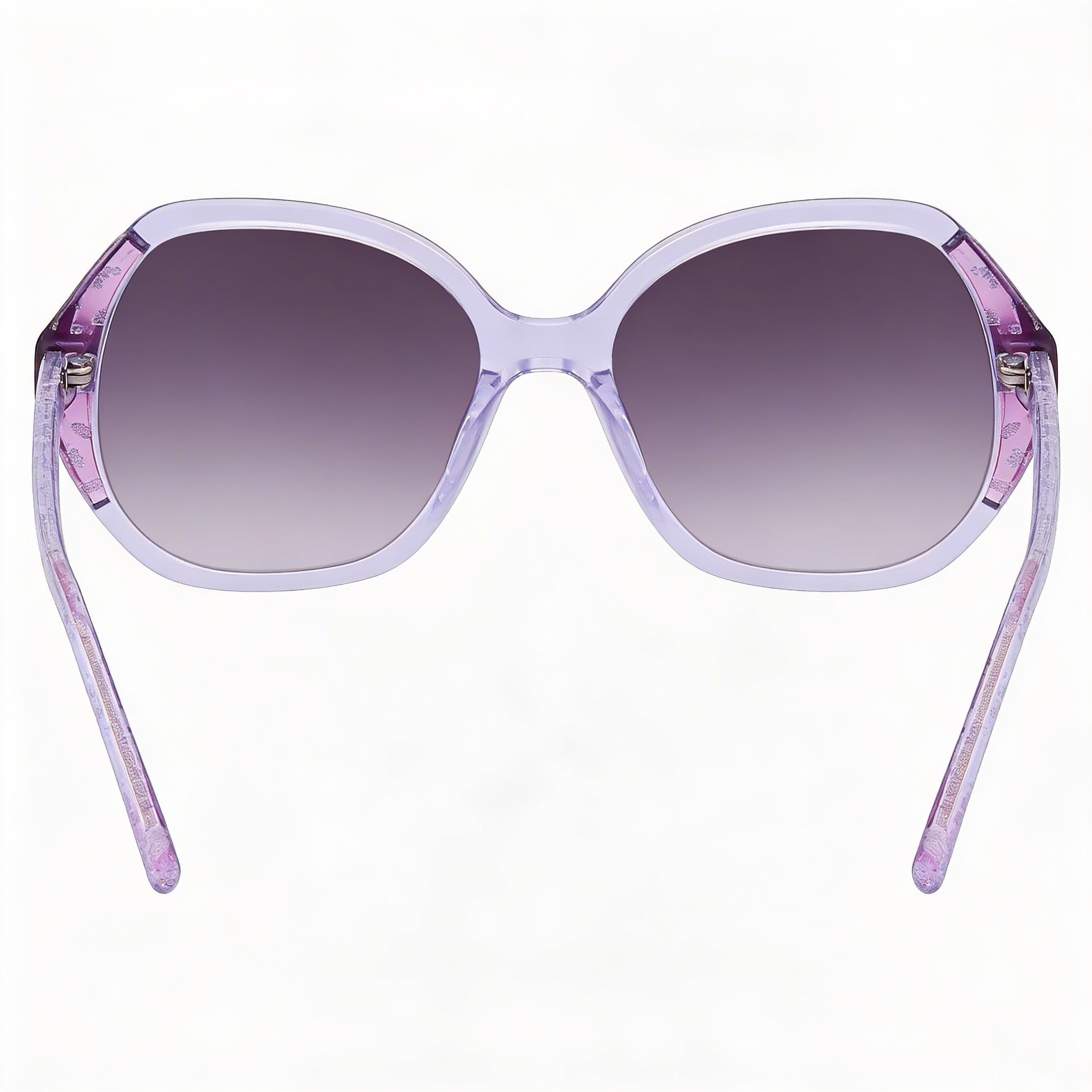 BEBE Classic Women's Animal Plum Acetate Frame UV Protection Non-Polarized Eyewear 54mm Lens Width, Photo 3