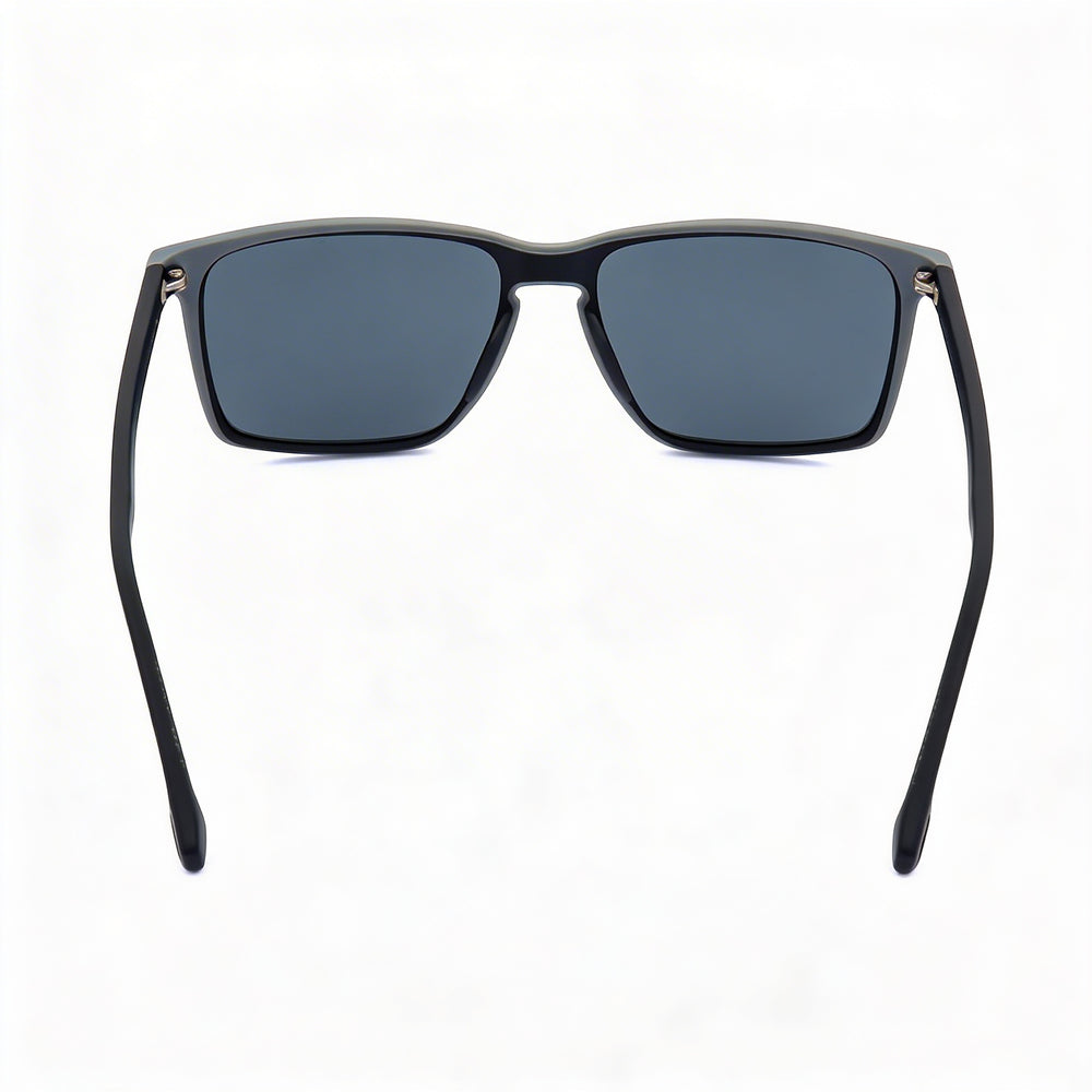 BOSS Women's Classic Sunglasses with Black Acetate Frame, Gradient Non-Polarized UV Protection Lenses, 145mm Temple