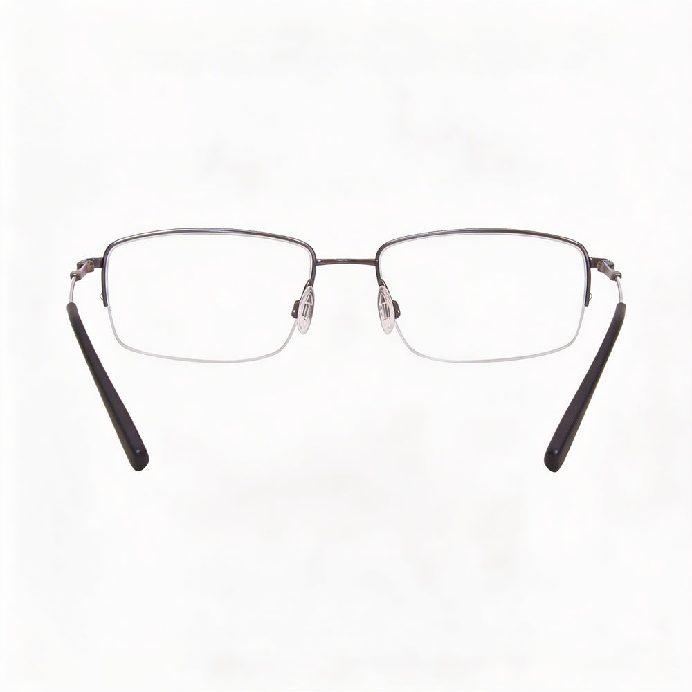 Flexon Moderno Unisex Acetato Marco Gunmetal sin receta Gafas Listas para Recetar Lente 55mm Puente 18mm Patilla 145mm