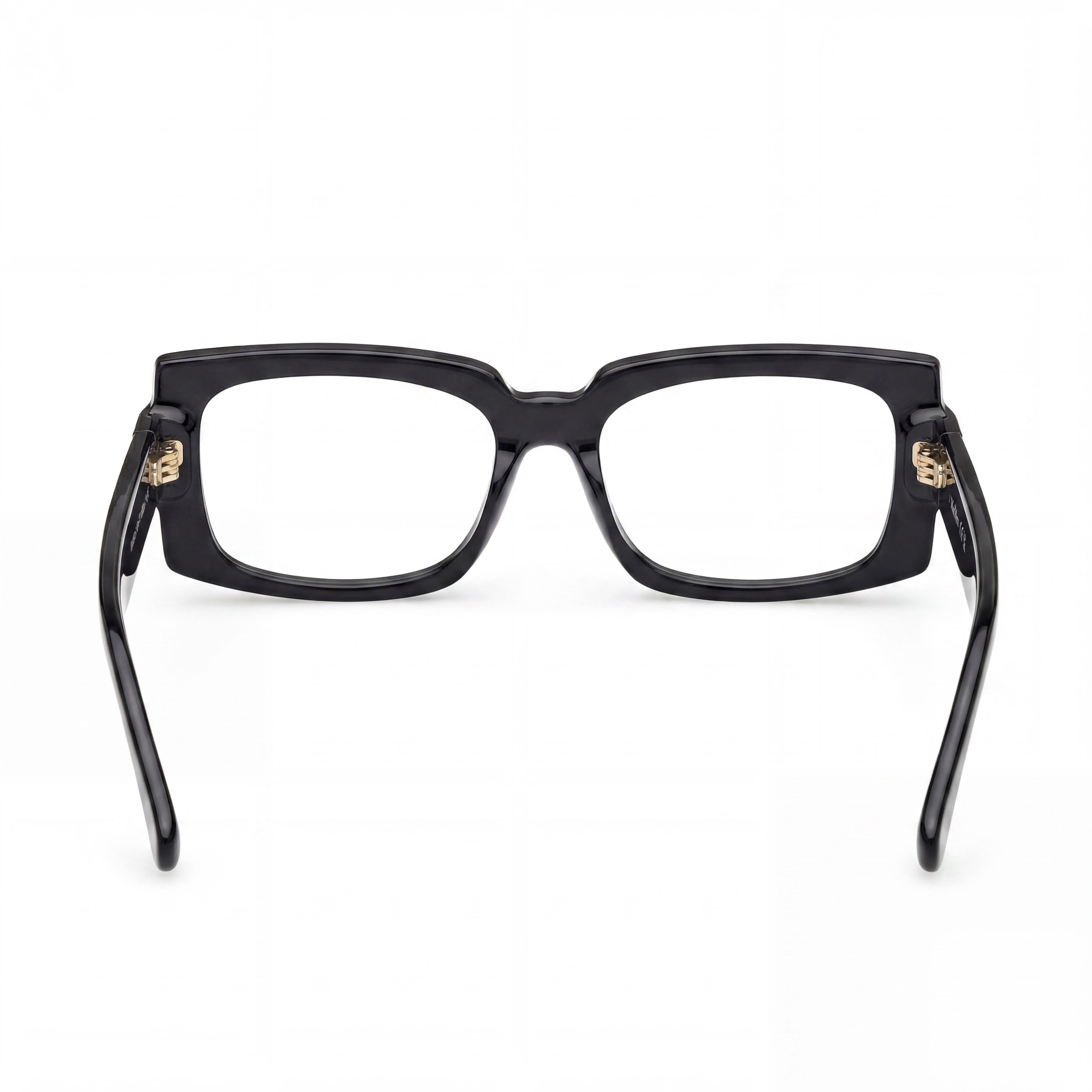 Gafas transparentes polarizadas MaxMara MODERNO para mujer, montura de plástico ligera brillante negra de 54 mm, Photo 3