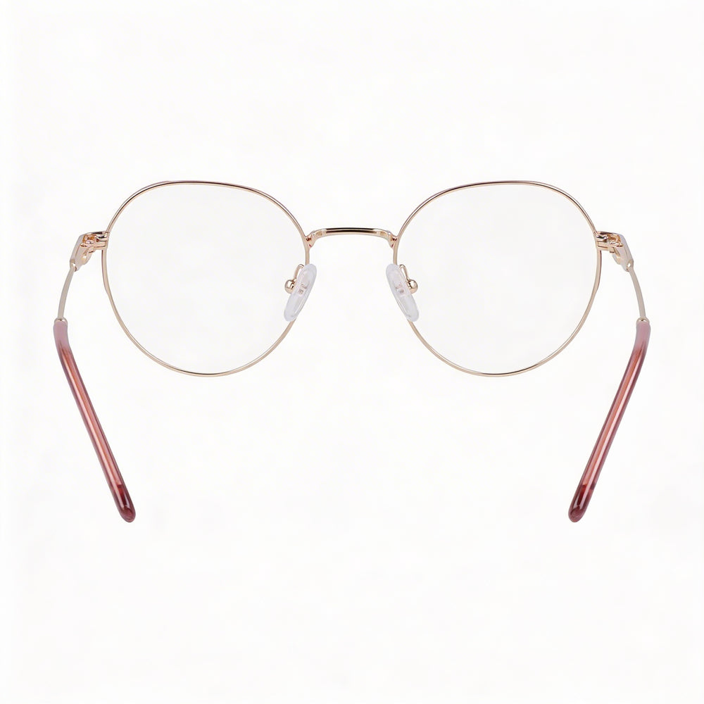 Gafas DKNY Dk1032 para mujer con montura metálica dorada y lentes de policarbonato doradas, ancho de lente de 48 mm