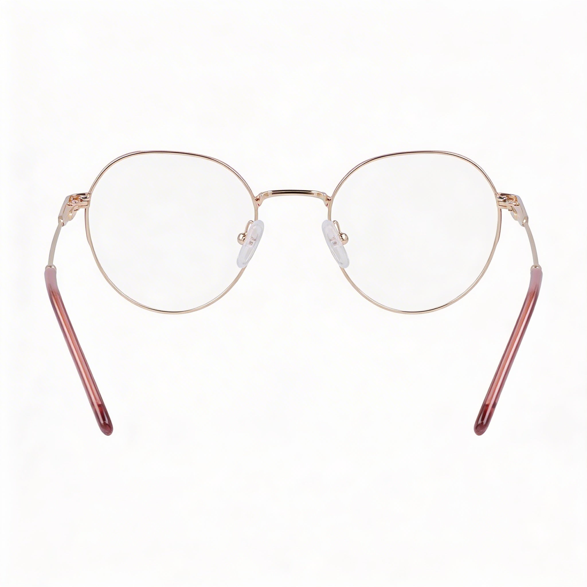 DKNY Dk1032 Women's Metallo Frame Eyewear with Gold Frame and Gold Polycarbonate Lenses, 48mm Lens Width, Photo 3