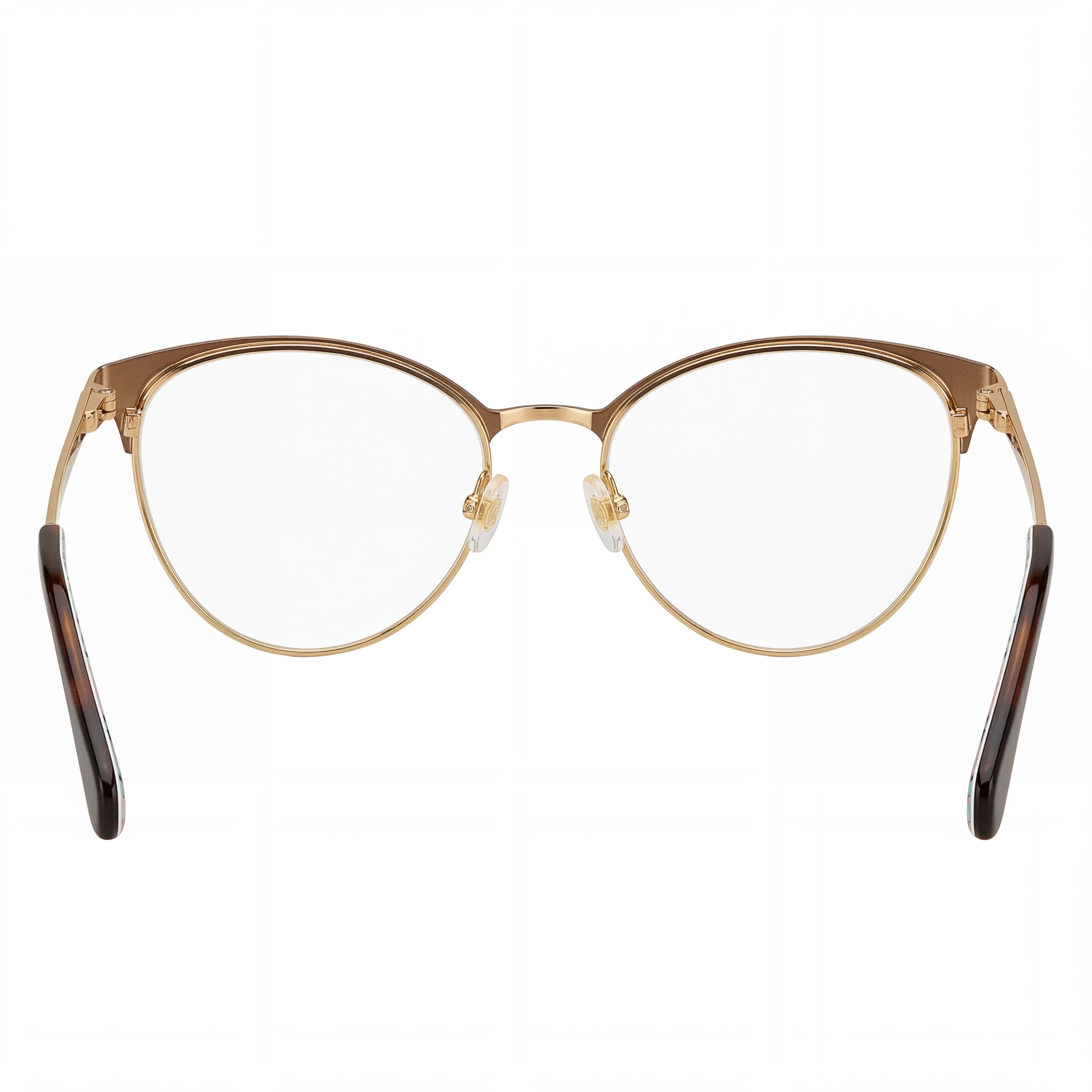 kate spade new york Izabel/G Gafas de ojo de gato de montura completa de acero inoxidable para mujer Marrón Mate Oro 53mm, Photo 4