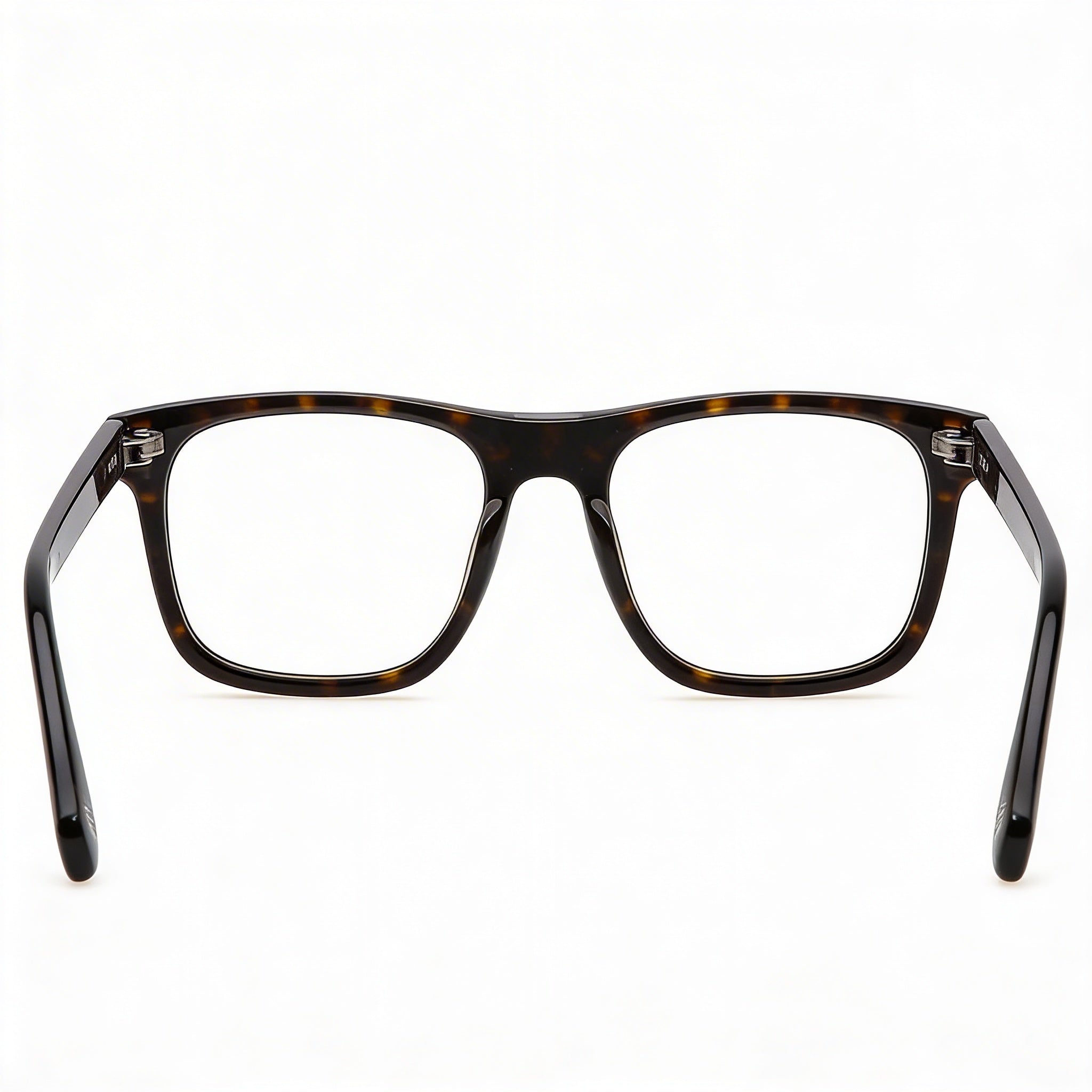 Police Casual Men's Acetate Prescription-Ready Optical Eyeglasses in Brown Light Havana Frame Color 52mm, Photo 2