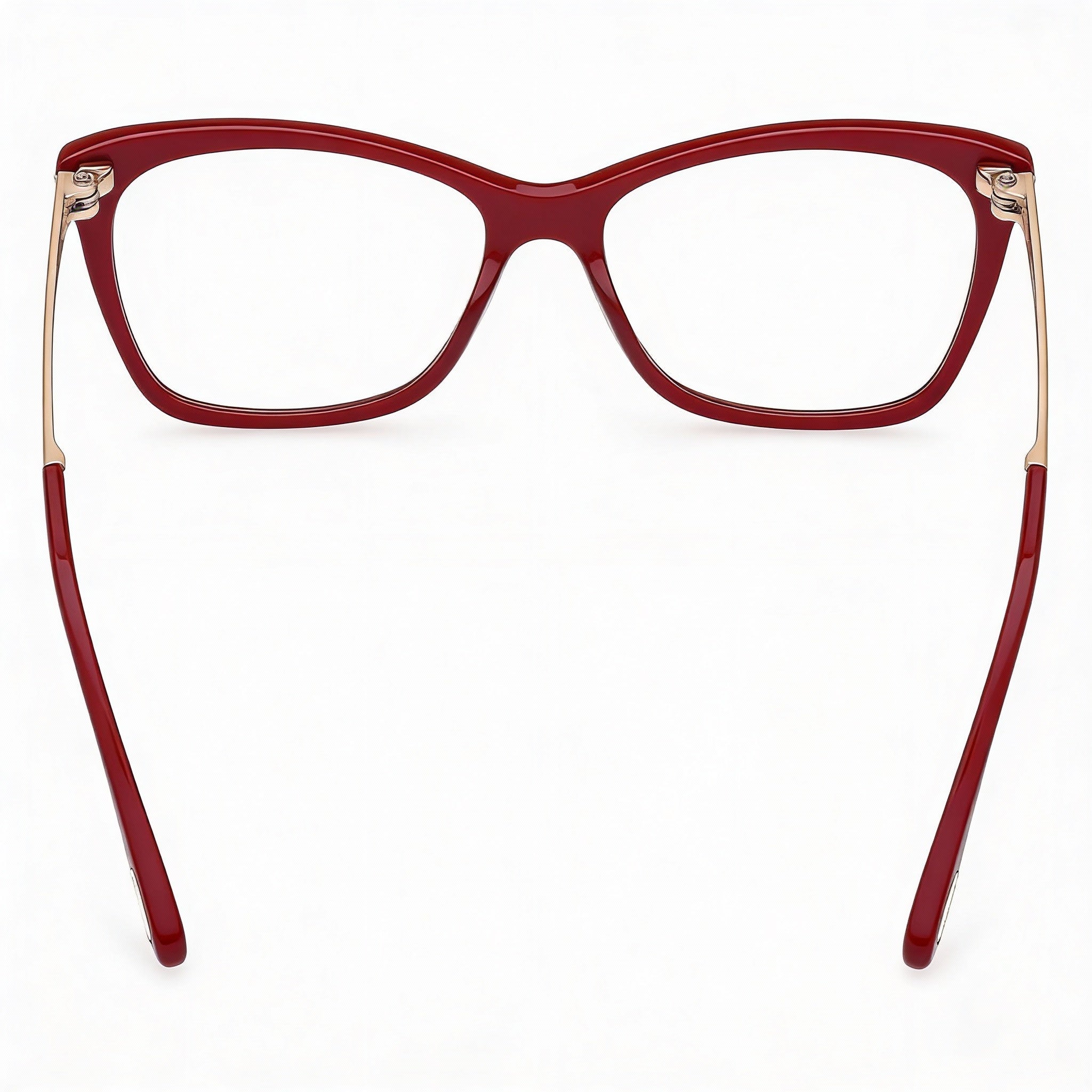 Tom Ford Ft5353 Men's Plastic Eyewear Bright Burgundy, Matte Pale Gold 54mm, Photo 2