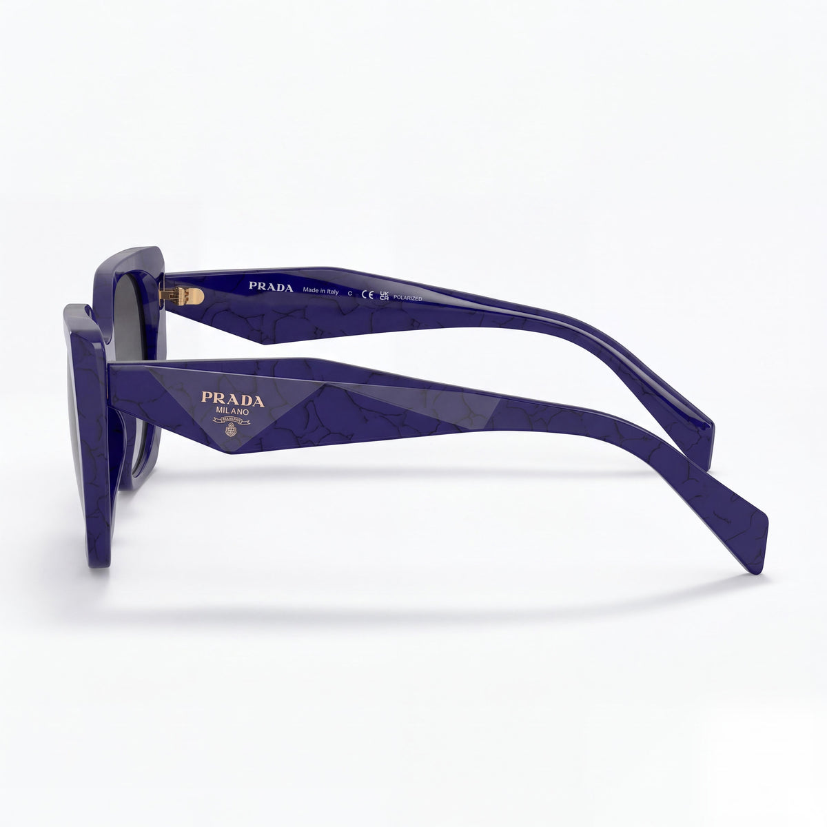 Prada 0PR 19ZS Women's Modern Polycarbonate Baltic Marble Blue UV Protection Non-Polarized Sunglasses 55mm, Photo 3
