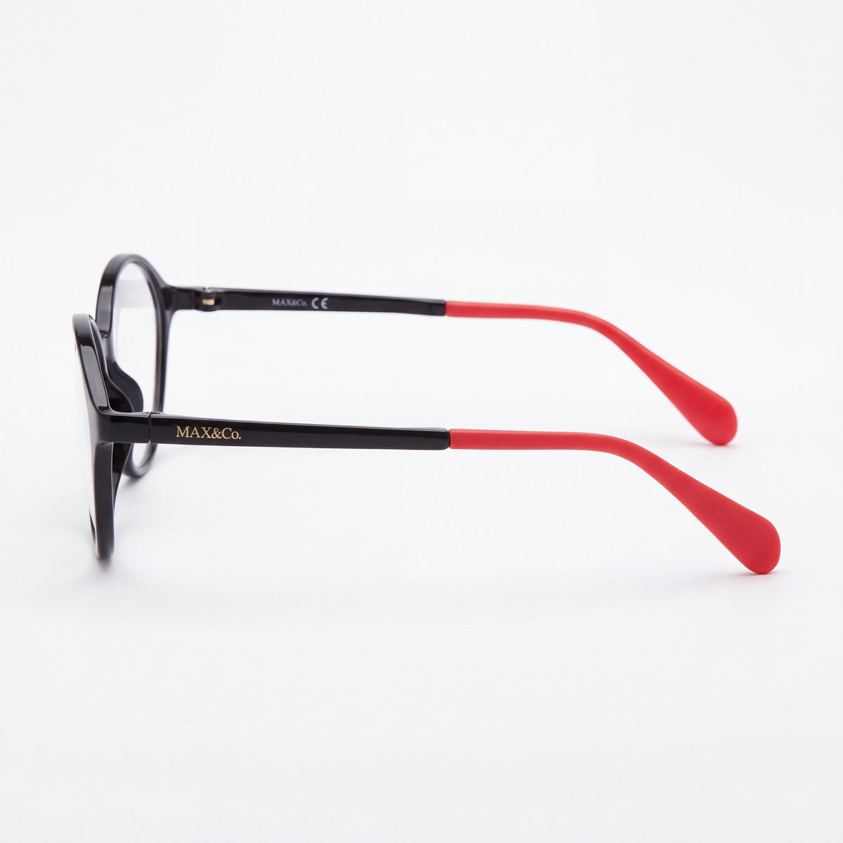 Max & Co. Modern Women’s Eyeglasses with INJECTED Shiny Black Frame, 54mm Lens, 14mm Bridge, 140mm Temple, Photo 2