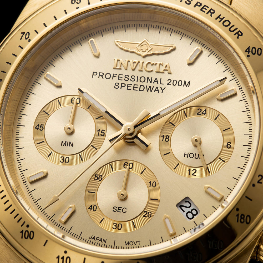 Invicta 30990 Reloj de cuarzo para hombre, acero inoxidable plateado, esfera azul, cronógrafo, resistente al agua 200 m, 39.5 mm