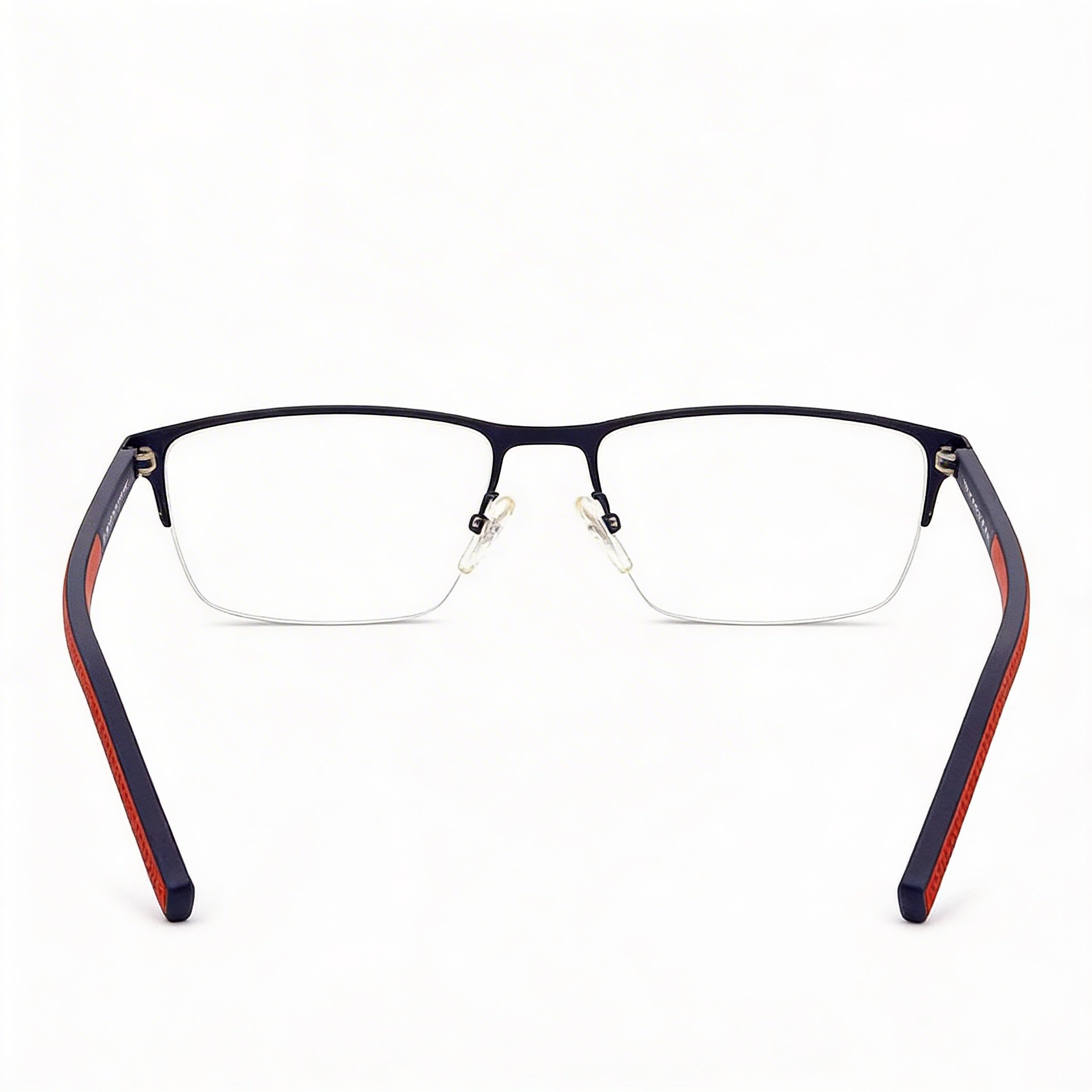 Monturas ópticas Tommy Hilfiger Th 1577/F unisex de aleación de acero azul mate con lentes de policarbonato de 57 mm, Photo 4