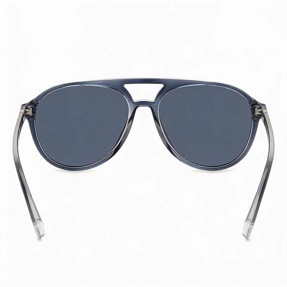 Polaroid Casual Women's Polycarbonate Grey Blue Frame Blue Lens Polarized 100% UV Pilot Sunglasses 56mm