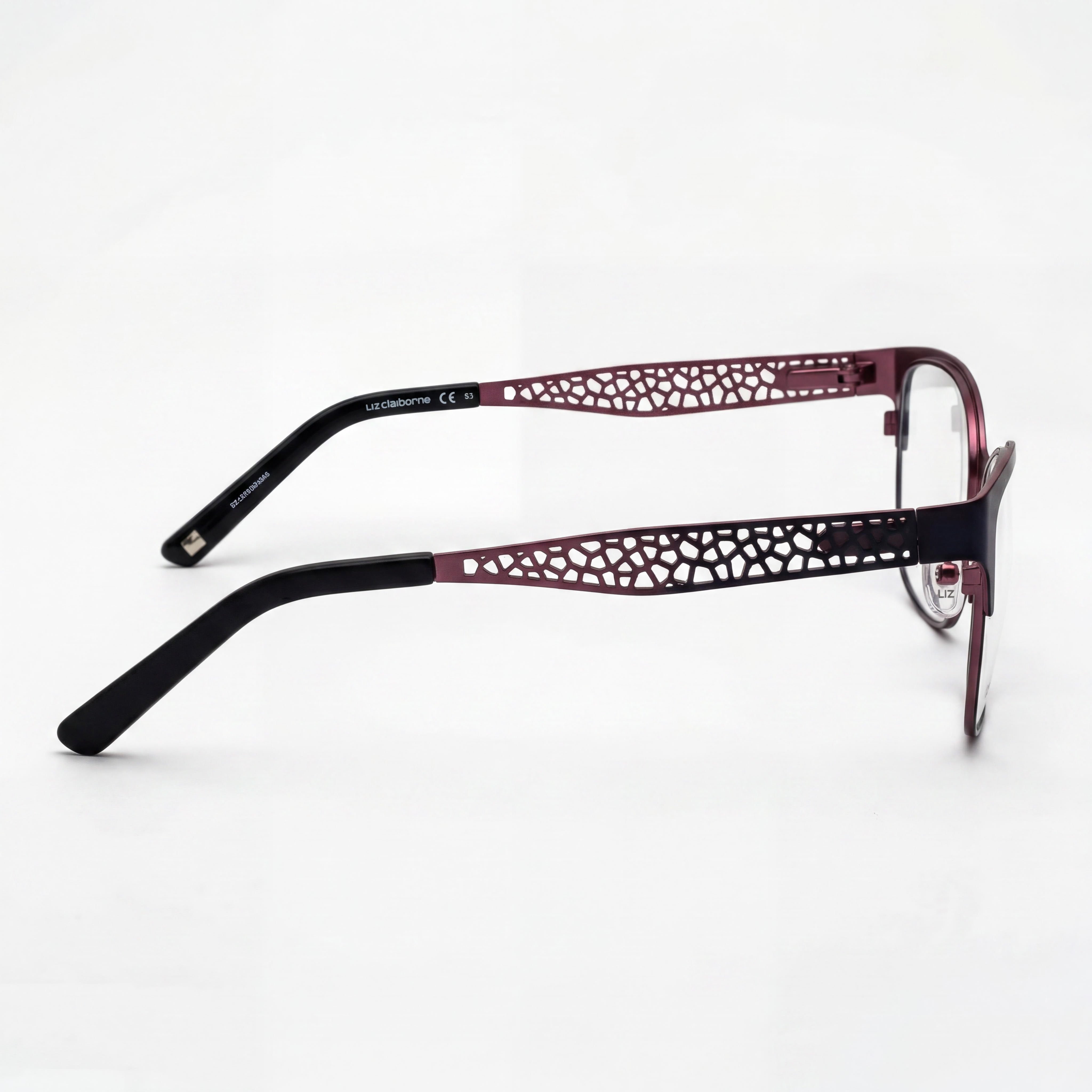 Liz Claiborne 643 Gafas de metal para hombre con lentes de policarbonato en azul rosa 52-16-135, Photo 2