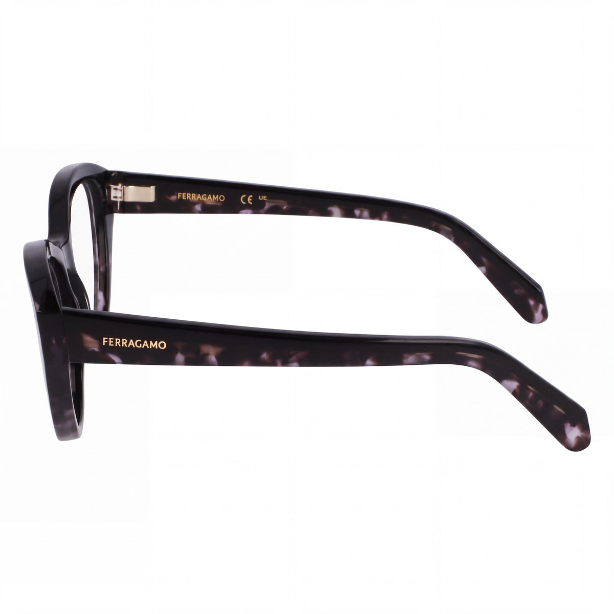 Ferragamo Sf3011 Men’s Black Tortoise Shell Metal Frame Transparent Lenses Eyewear 53mm, Photo 3