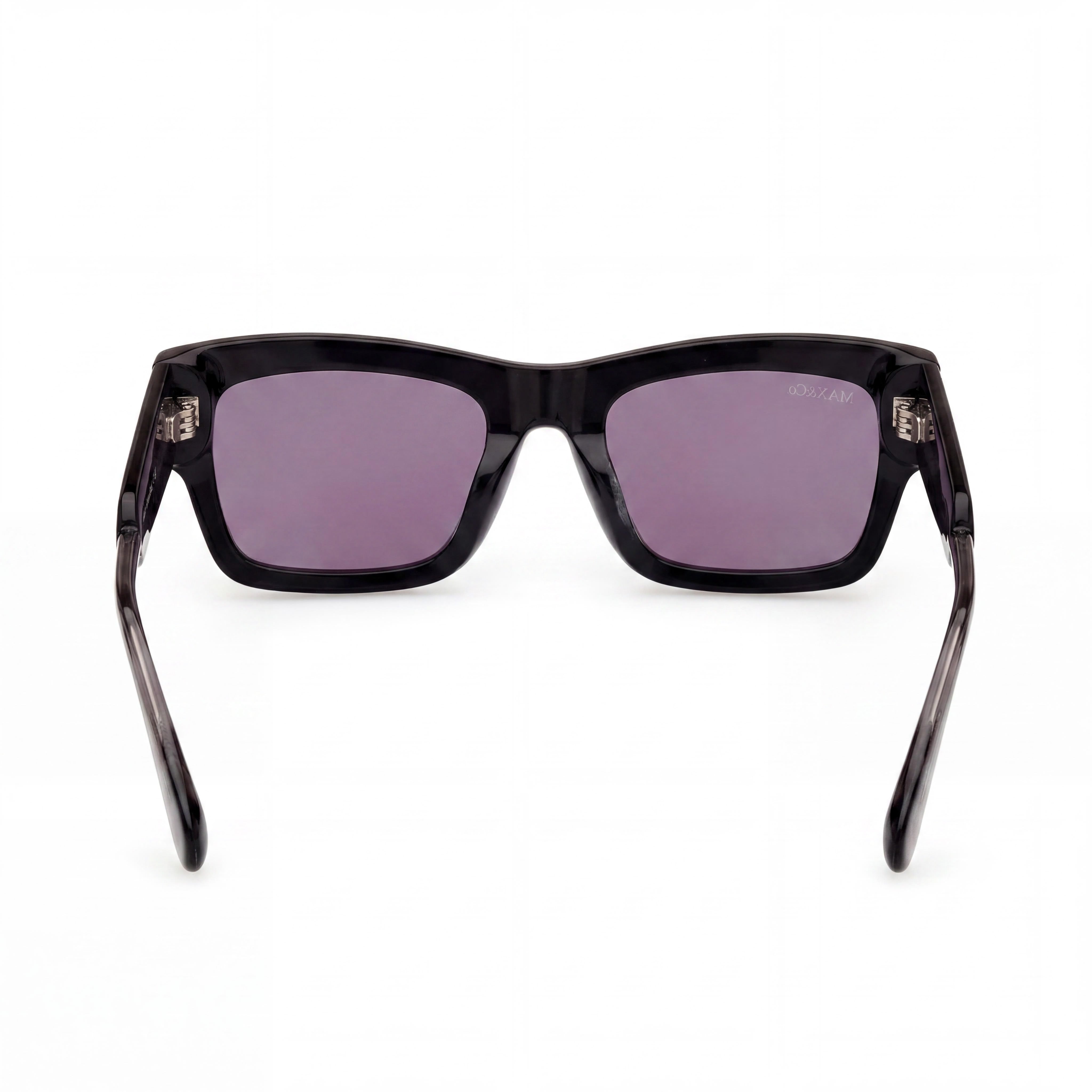 Max & Co. Modern Women's Plastic Black White Frame UV Protected Non-Polarized 50mm Sunglasses, Photo 4