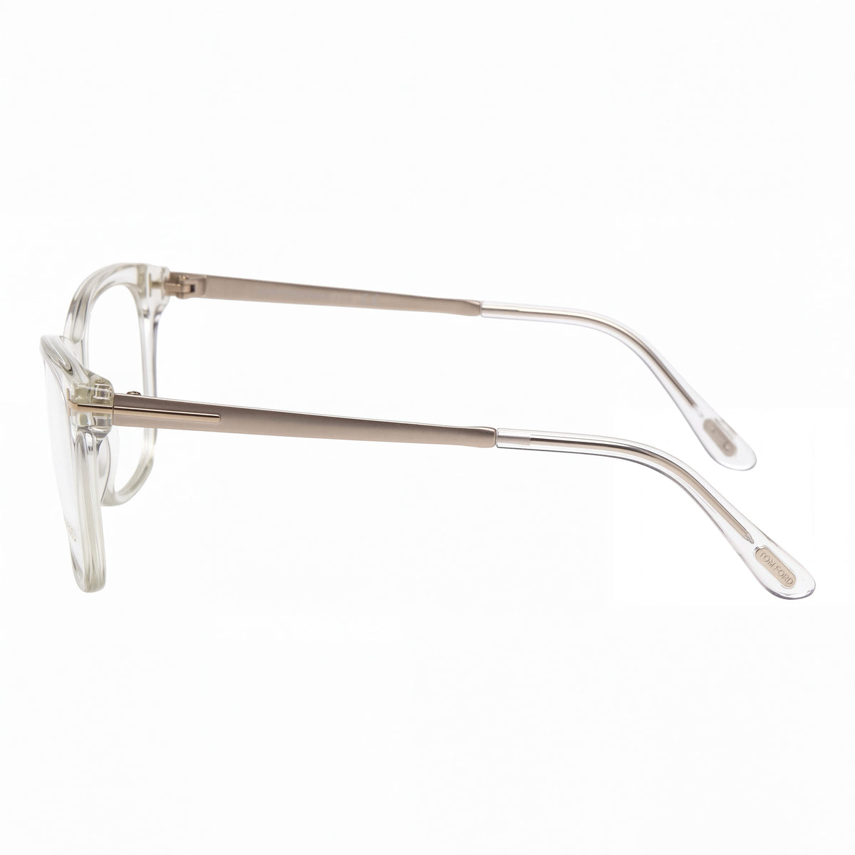 Gafas modernas unisex Tom Ford, montura de plástico transparente, lentes no transparentes de 54 mm, Photo 3