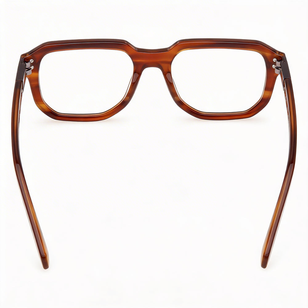 GUESS Gu50332 Men's Light Brown/Horn Plastic Optical Frames Lens 52mm Bridge 19mm Temple 140mm