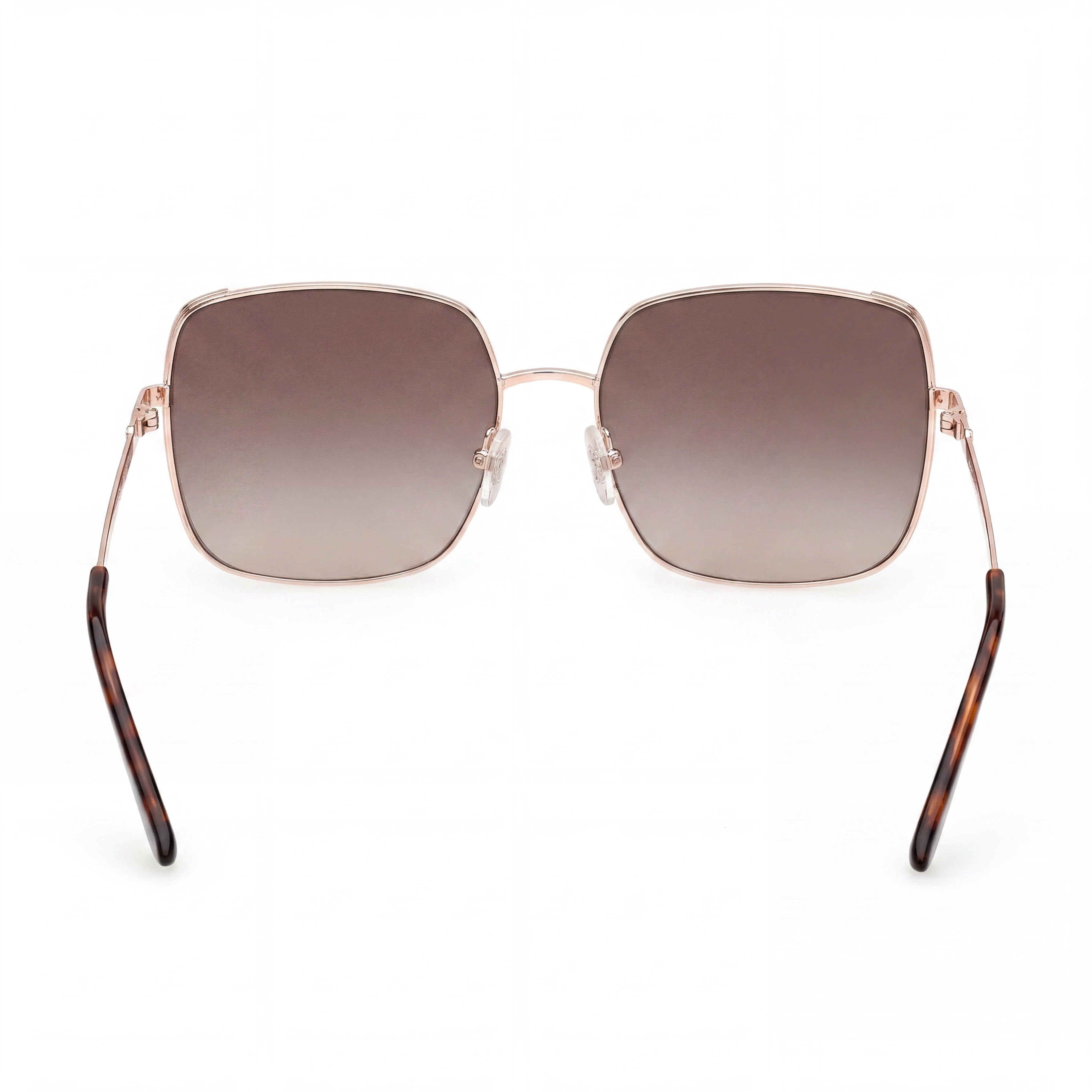 GUESS Gu00194 Women's Shiny Rose Gold Metal Sunglasses with Gradient Brown Polycarbonate Lenses 58-17-140mm, Photo 3