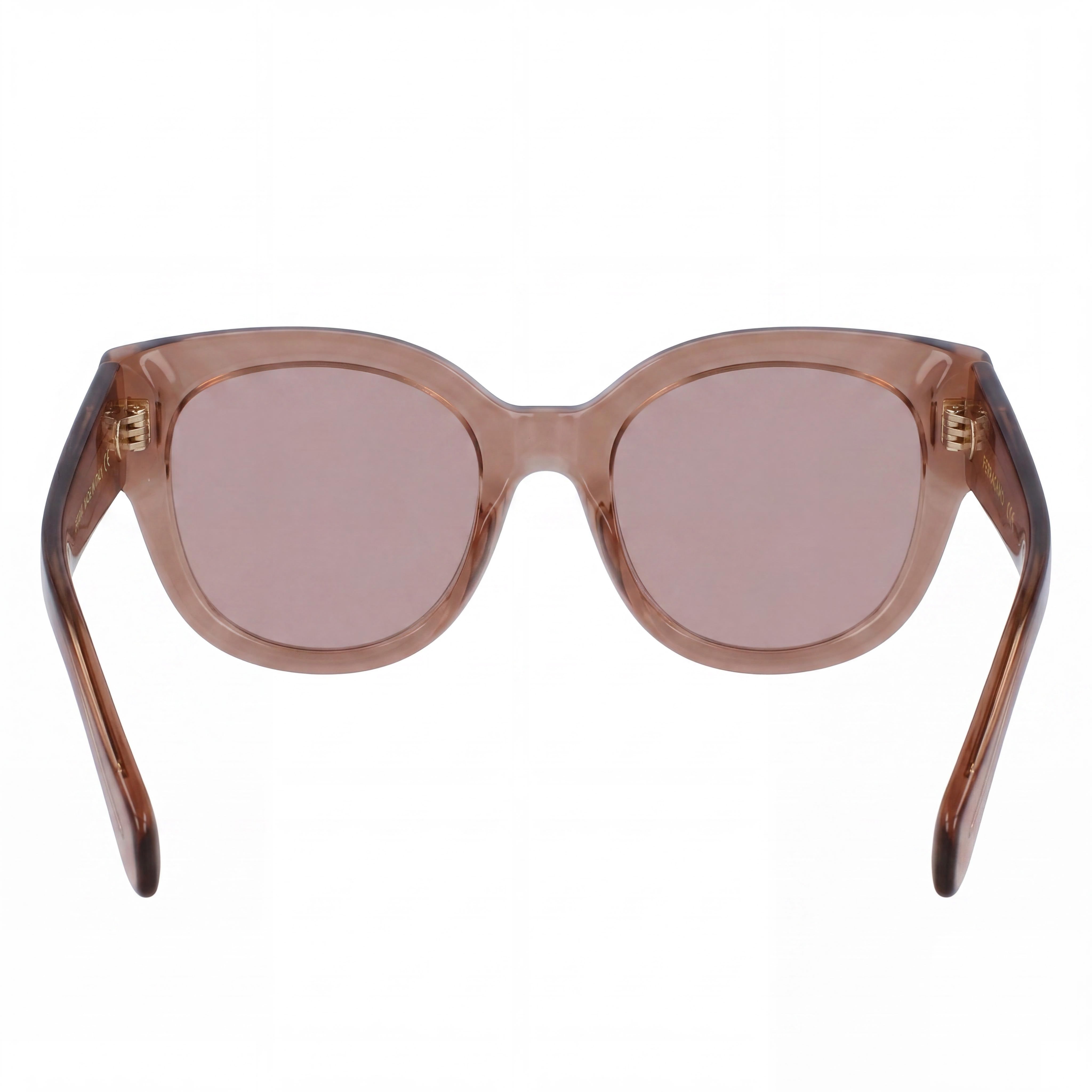 Salvatore Ferragamo Sf2007s Women's Transparent Nude Pink Acetate UV Protection Sunglasses 51mm, Photo 4