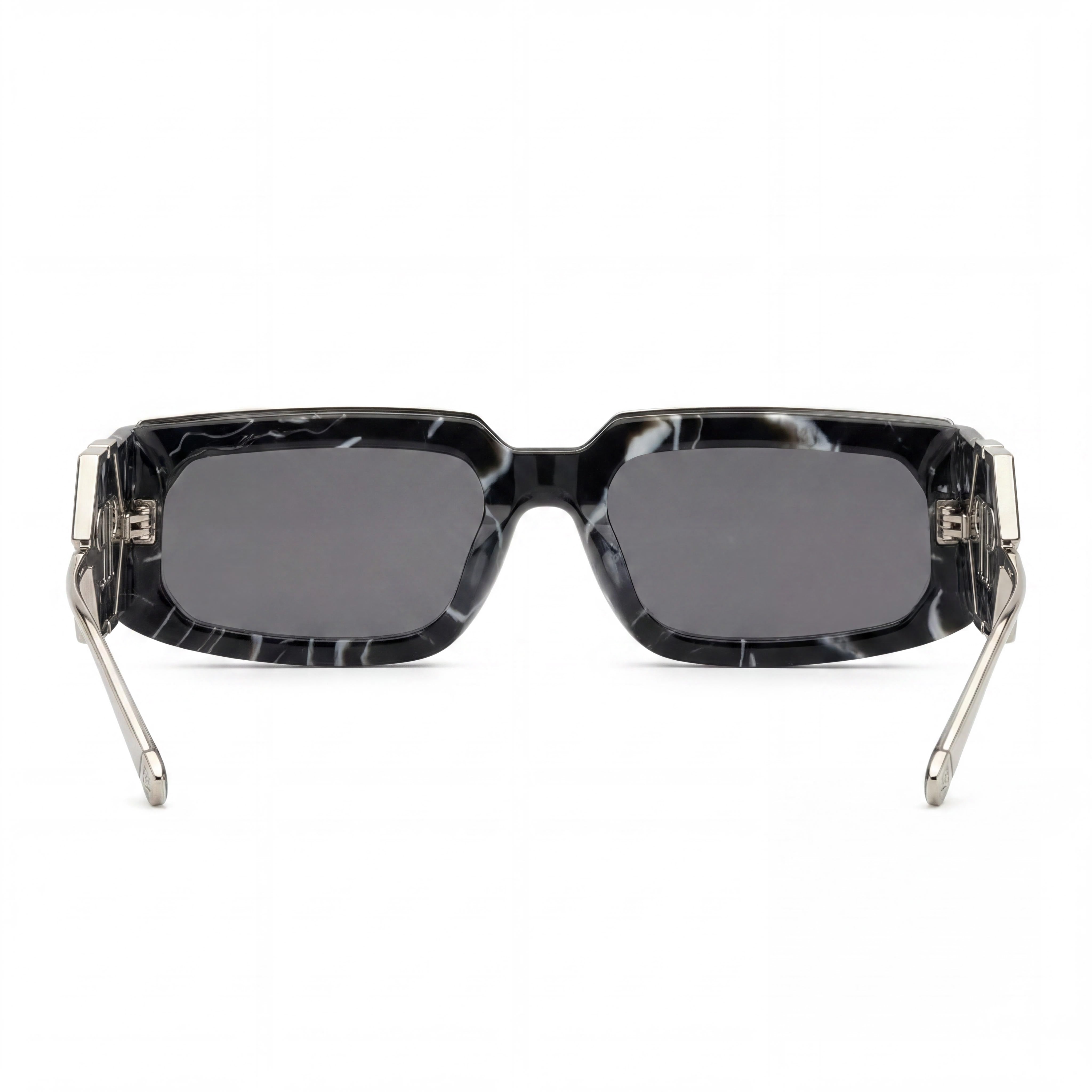 Philipp Plein SPP119M Modern Men's Multi-coloured Acetate Sunglasses, Marbled Black Lenses, 100% UV Protection 58mm, Photo 4