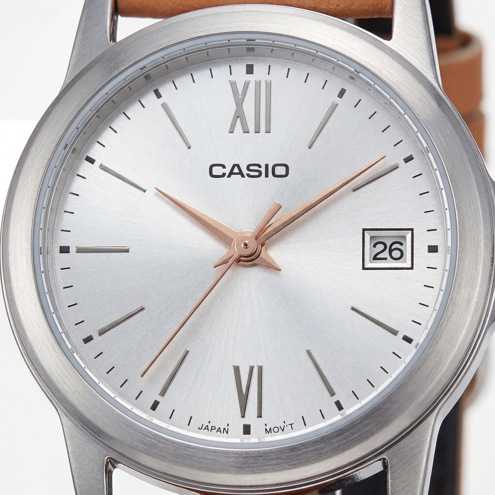 Reloj automático Casio LTP-V002L-7B3UDF para mujer, 31 mm