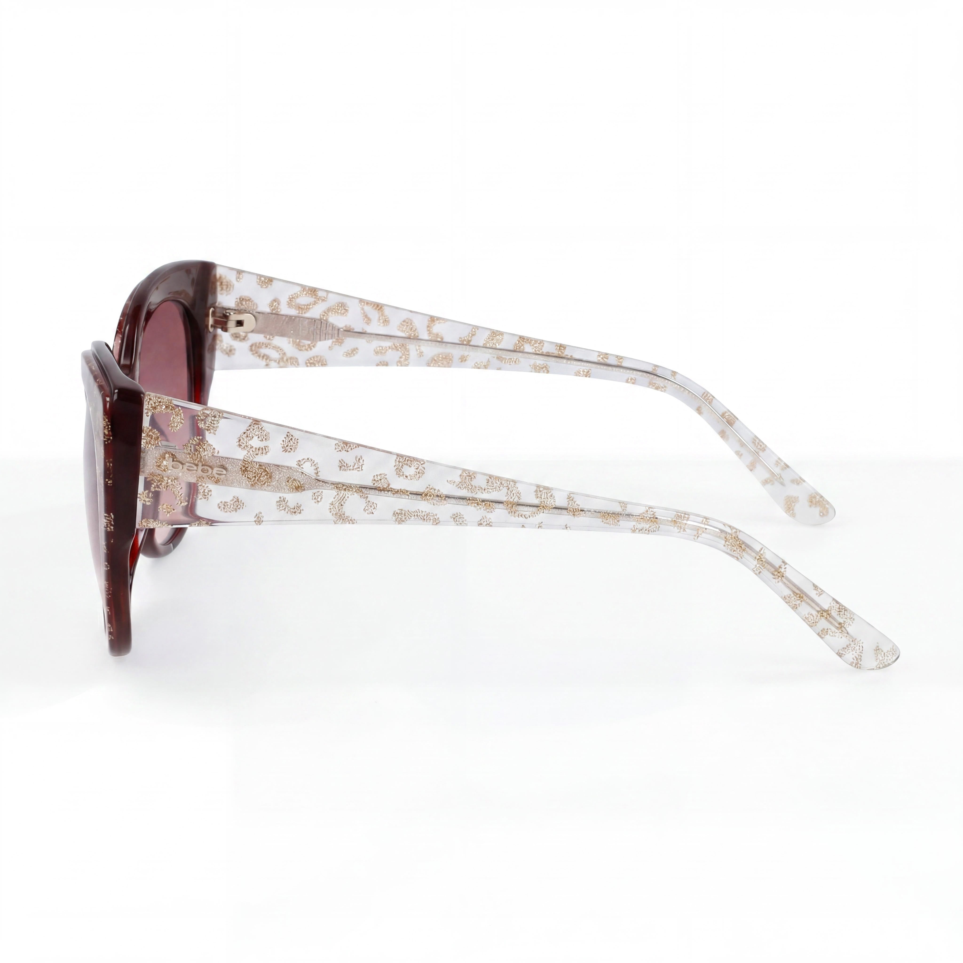BEBE Bb7231 Women's Acetate Burgundy Animal Sunglasses 55-19-135, Photo 3