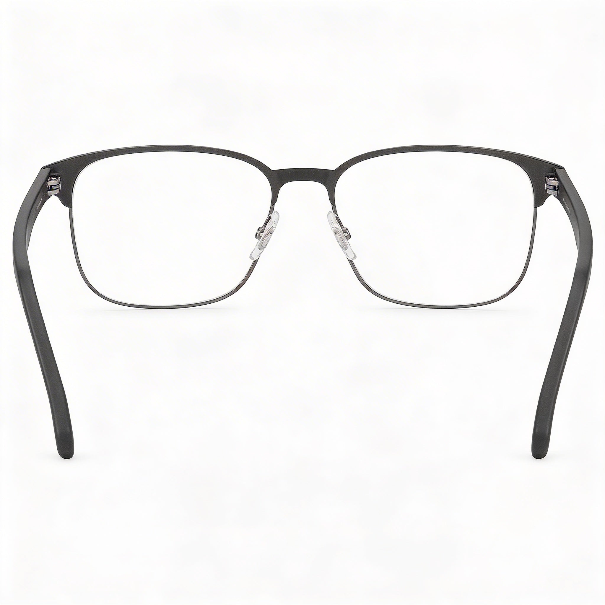 Carrera 138/V Unisex Matt Black Metal Slim Rectangular Prescription Optical Eyeglasses with Brow Bar 54mm, Photo 3