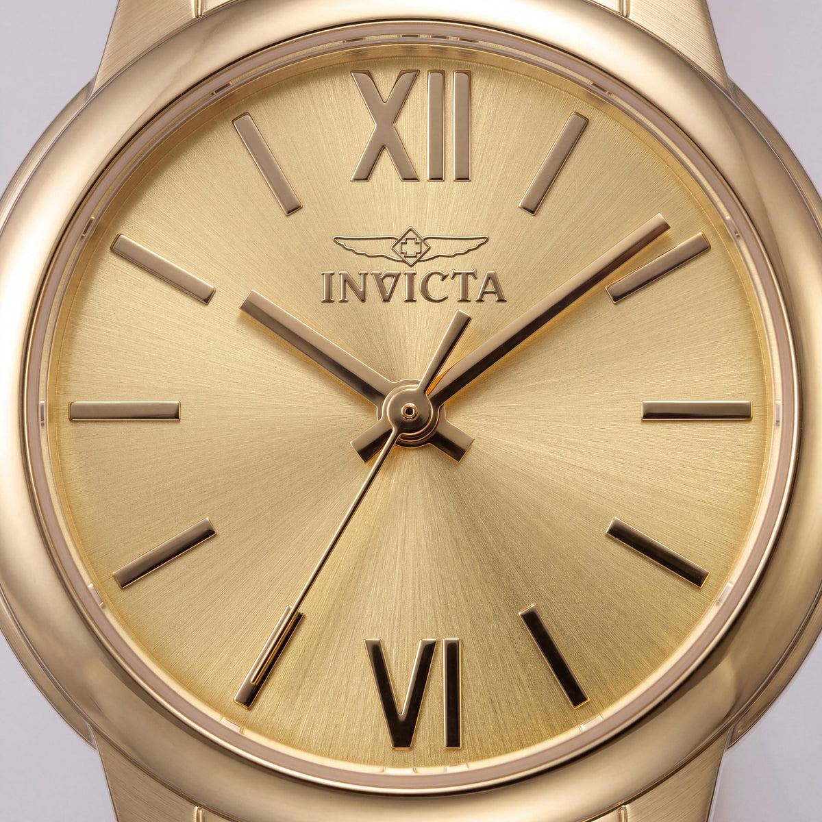 Invicta Angel Lady Classic Gold Stainless Steel Unisex 30mm Watch with Bezel Markings, Arabic Numerals, High Contrast Hands, Photo 2