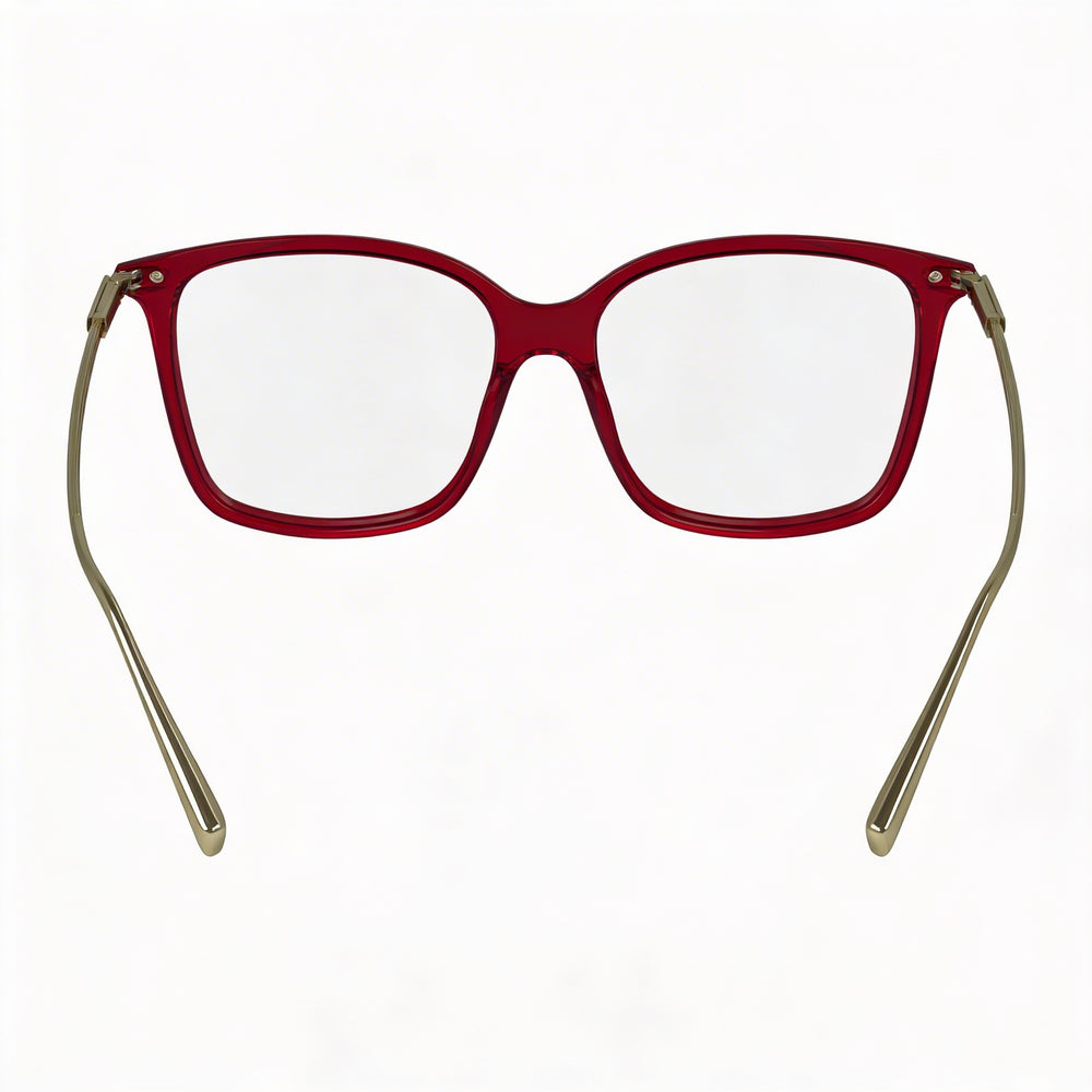 Salvatore Ferragamo Sf2992 Men’s Transparent Burgundy Acetate Frame Eyewear with Lenses 53mm