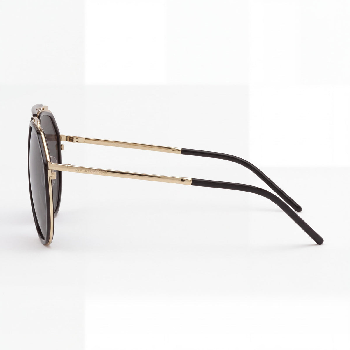 Dolce & Gabbana S7266636 Gafas de sol aviador unisex, Montura de material compuesto multicolor, Lentes no polarizadas gris oscuro con protección UV 57mm, Photo 3