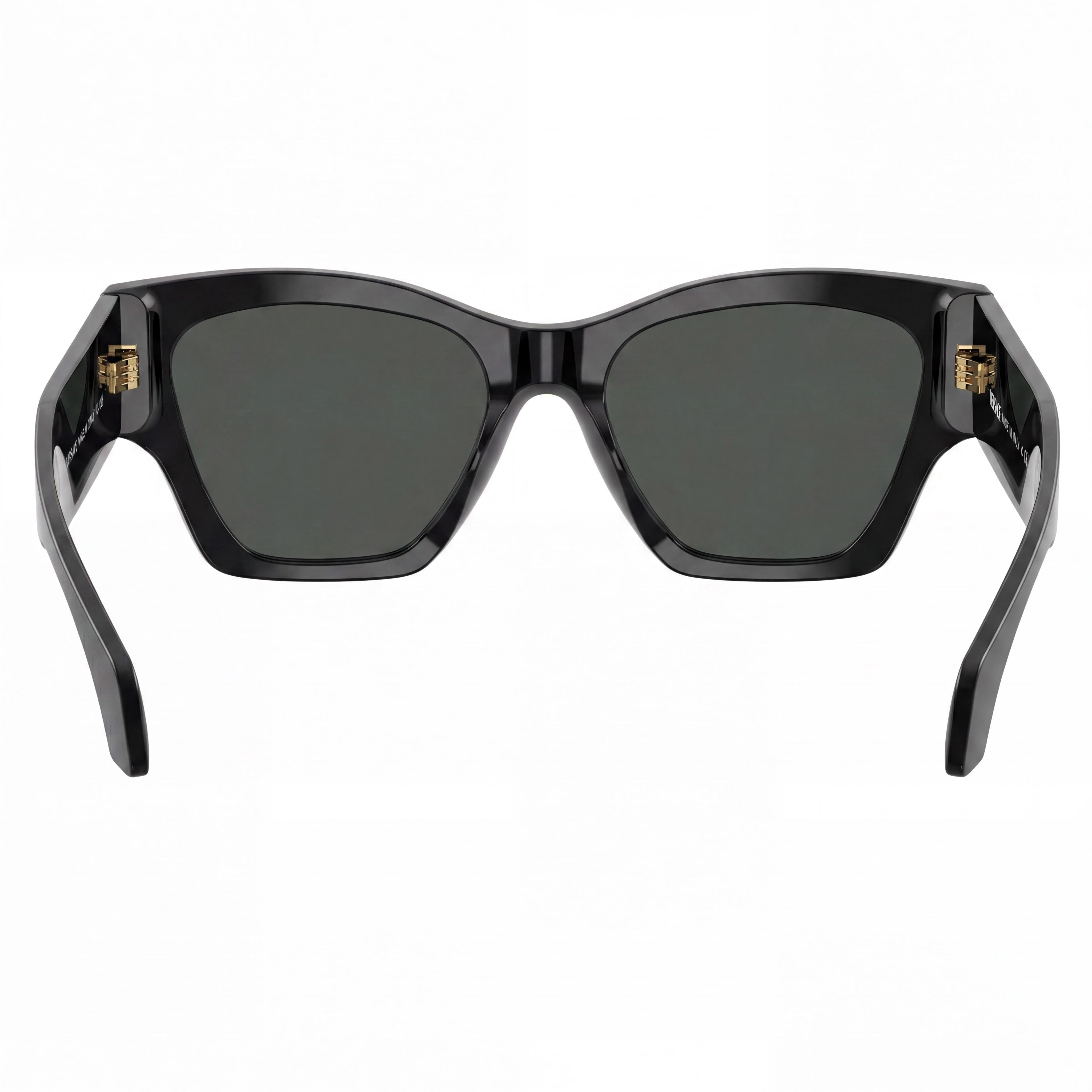 Versace Classic Women's Black Plastic Full Rim Frame Dark Grey Lens UV Protection Sunglasses 53mm, Photo 3