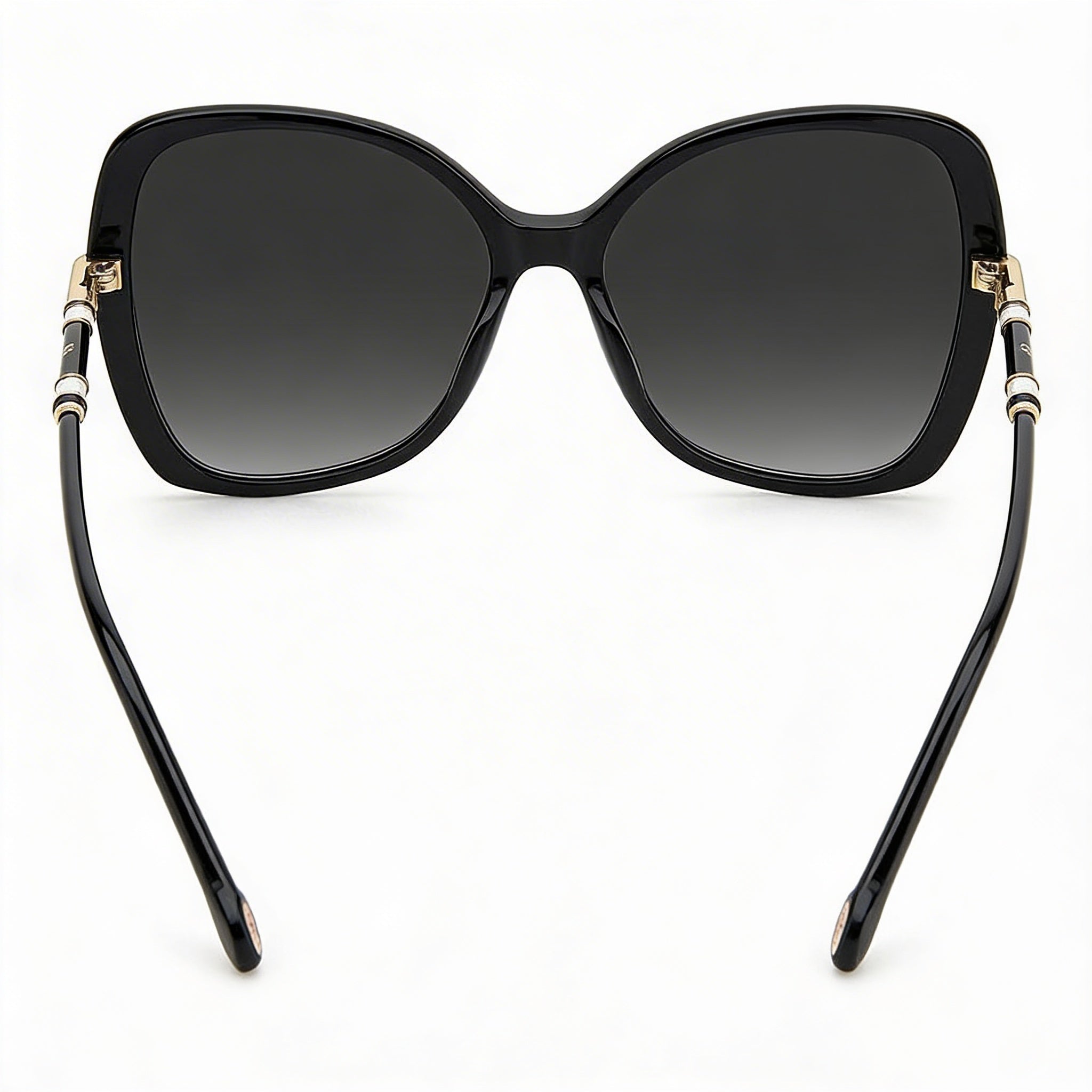 Gafas de sol Carolina Herrera Ch 0025/S para mujer, armazón de acetato negro con lentes de protección UV en gris oscuro, 58 mm, Photo 4