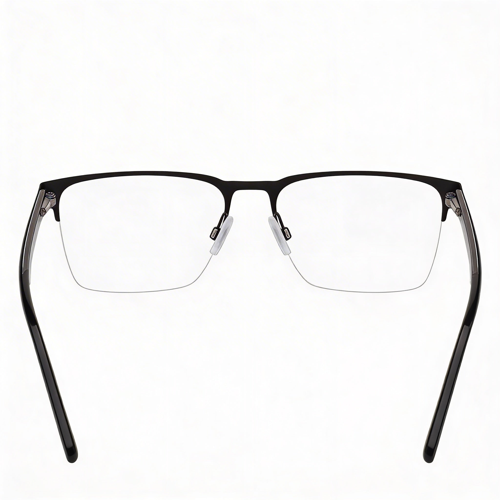 HUGO HG 1076 Unisex Rectangular Alloy Steel Matte Black Non- Eyeglasses 56mm, Photo 2