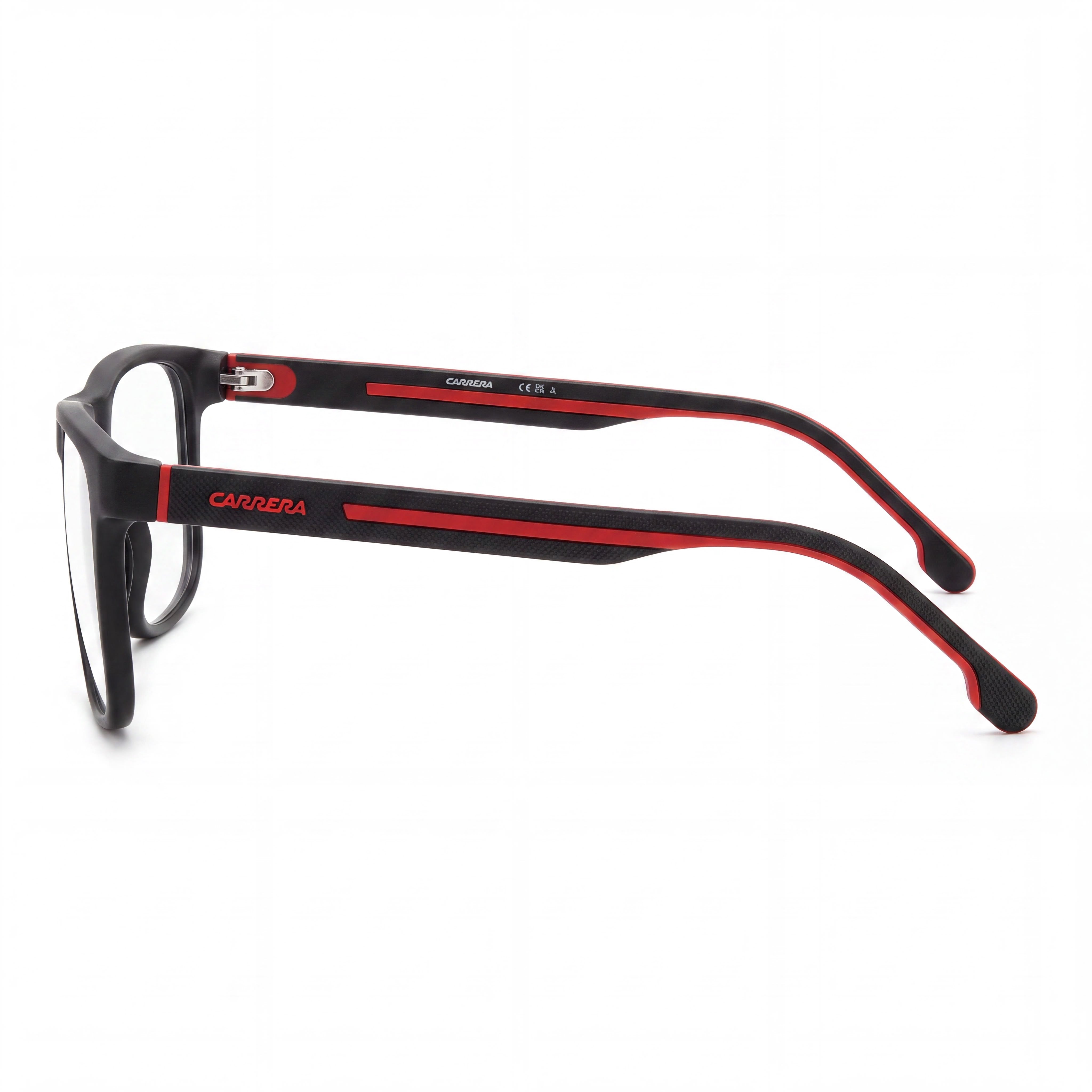 Carrera Modern Women's Propionate Frame Polycarbonate Lens Non-Polarised Black and Red Sunglasses 55mm, Photo 2