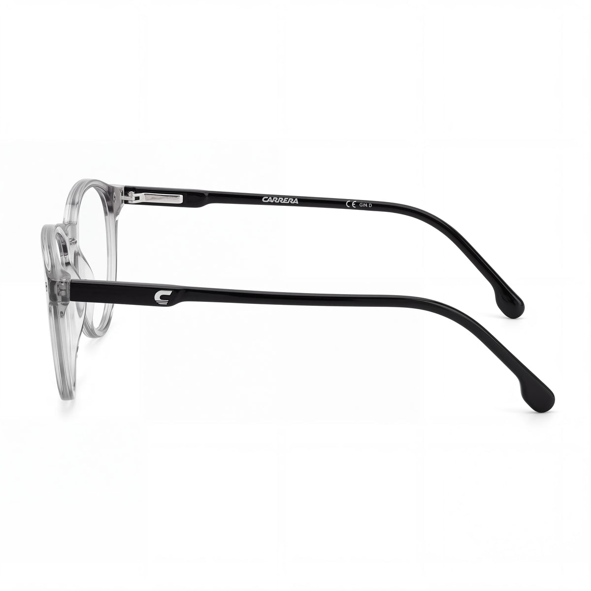 Carrera Classic Unisex Clip-On Sunglasses with Transparent Grey Injected Cellulose Frame 48-20-135, Photo 2