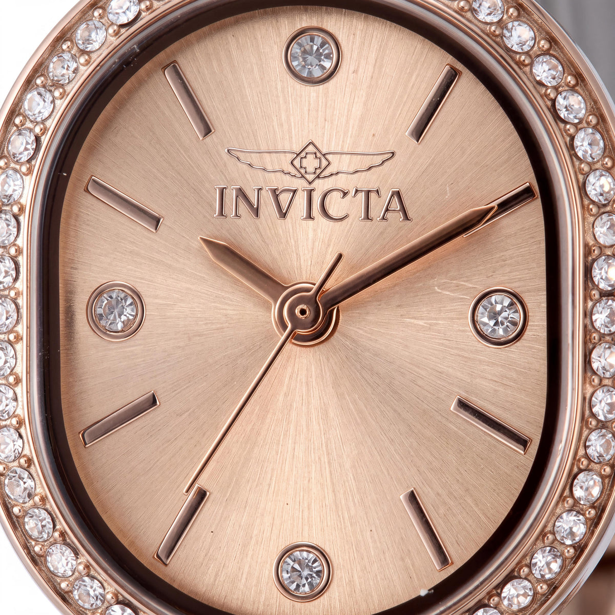 Invicta Angel Collection 48137 Unisex Rose-Gold Dial Stainless Steel Bracelet Quartz Water Resistant Watch 20mm Case, Photo 2
