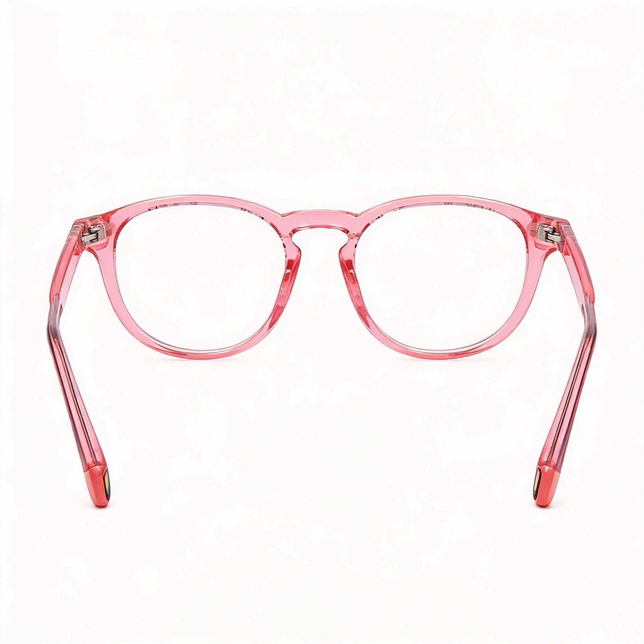 Gafas Polaroid Casual Unisex con montura inyectada, lentes sin policarbonato, color salmón, ancho de lente de 50 mm, Photo 4