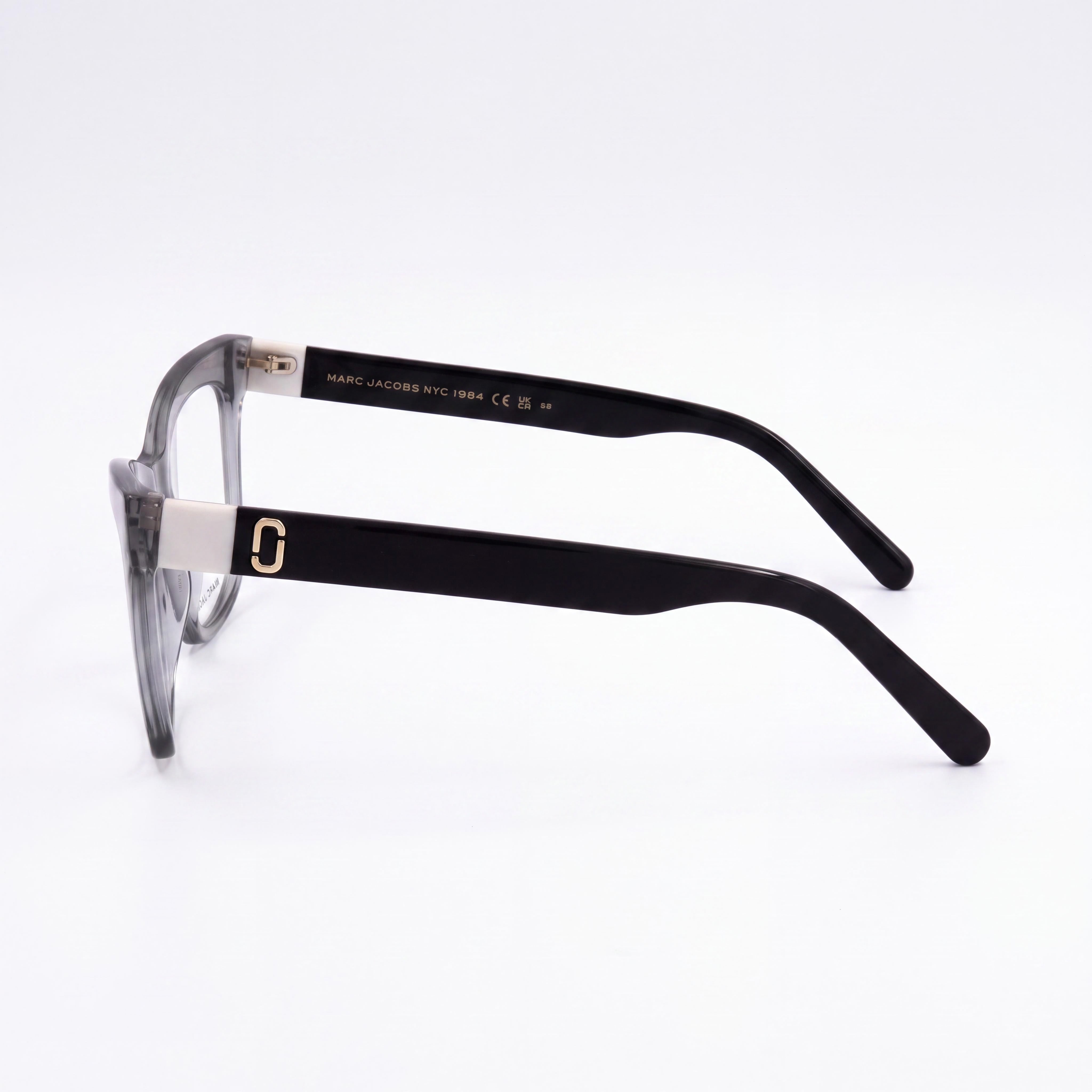Gafas Ópticas Rectangulares de Mujer Marc Jacobs Marc 649, con Montura de Celulosa Marrón Beige, Lente de 53mm, Photo 2