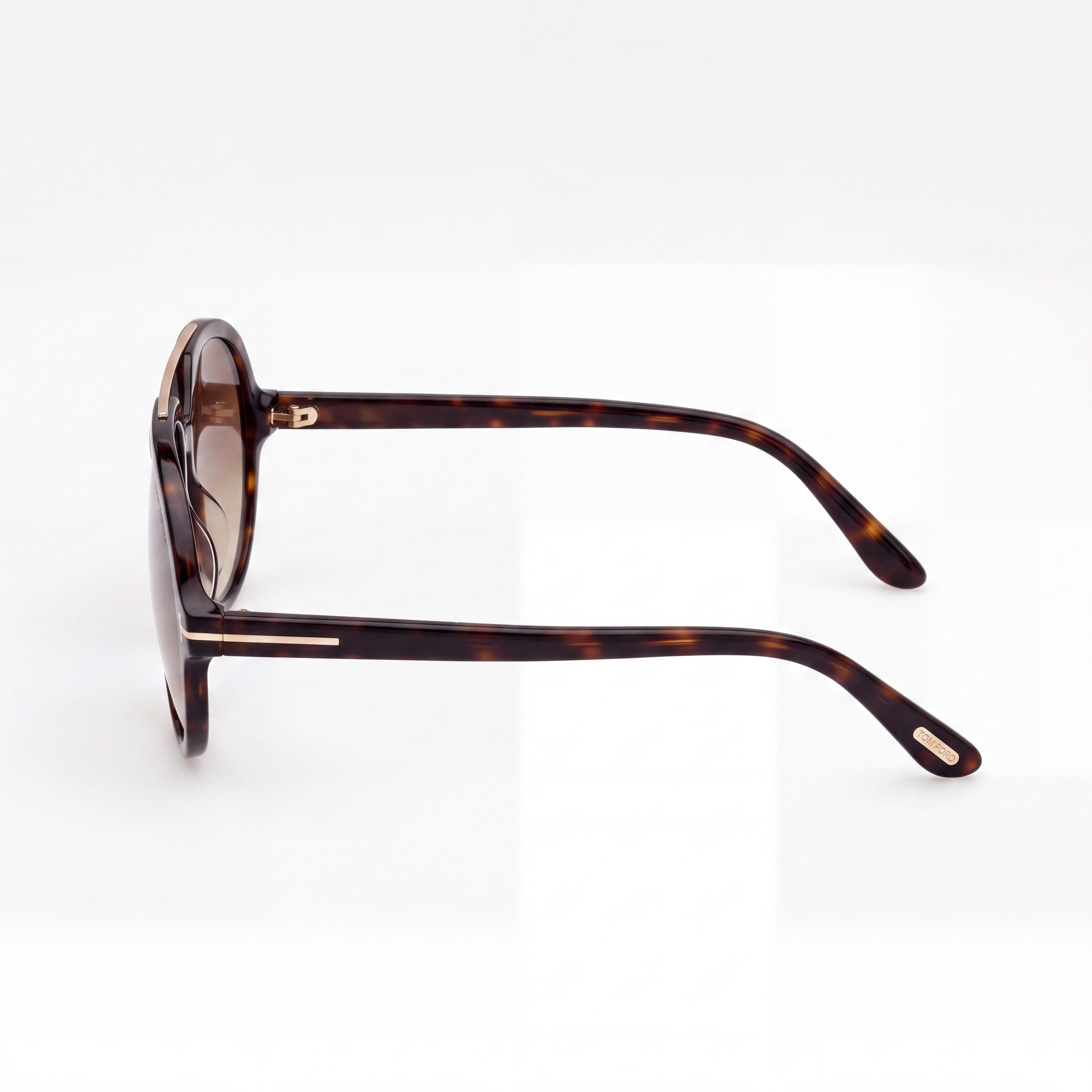 Tom Ford FT1210 Gafas de Estilo Clásico Unisex con Montura de Plástico Dark Havana y Lentes Negras 59mm, Photo 3