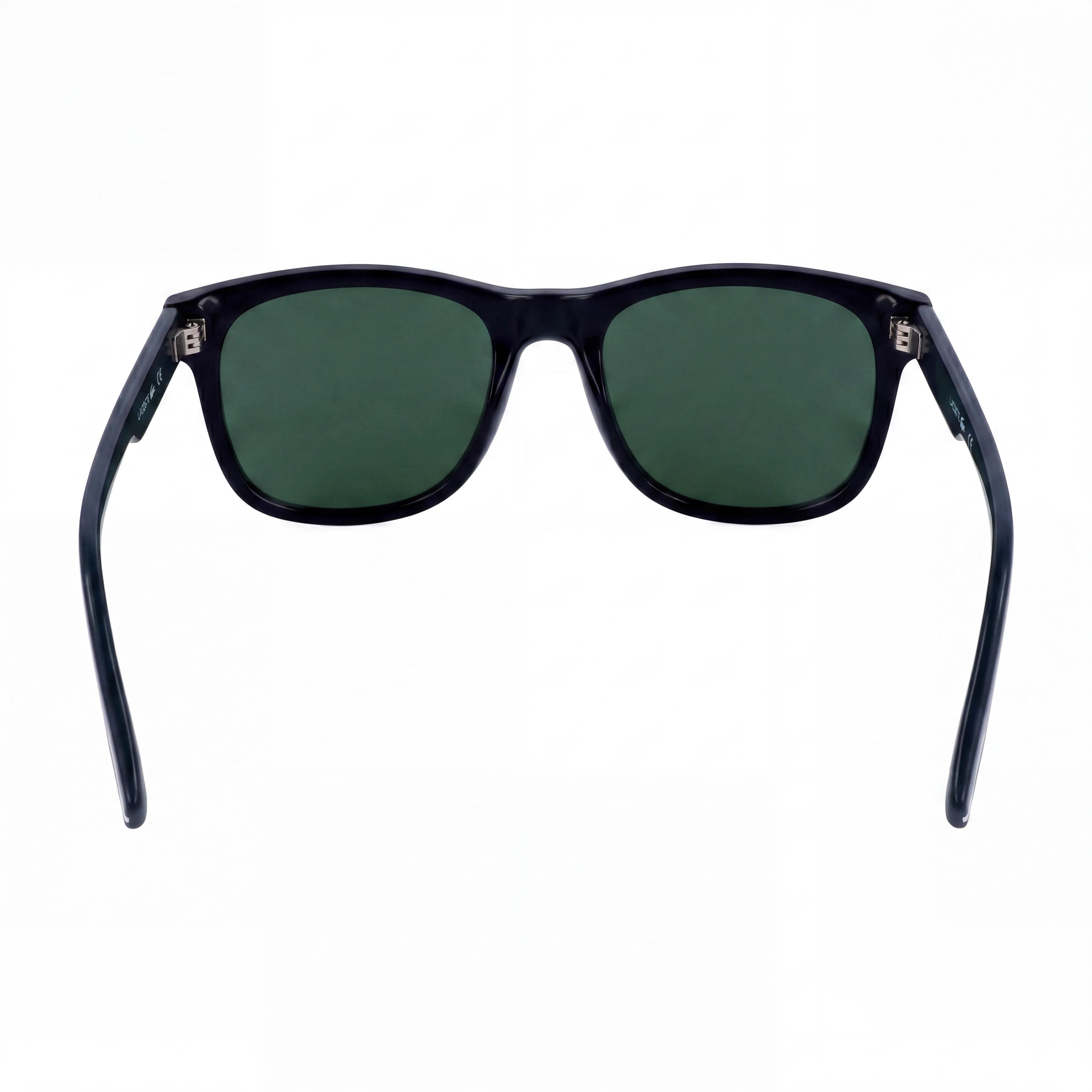 Lacoste Classic Unisex Black Acetate 54mm Sunglasses with Solid Green UV Protection Lenses, Photo 3