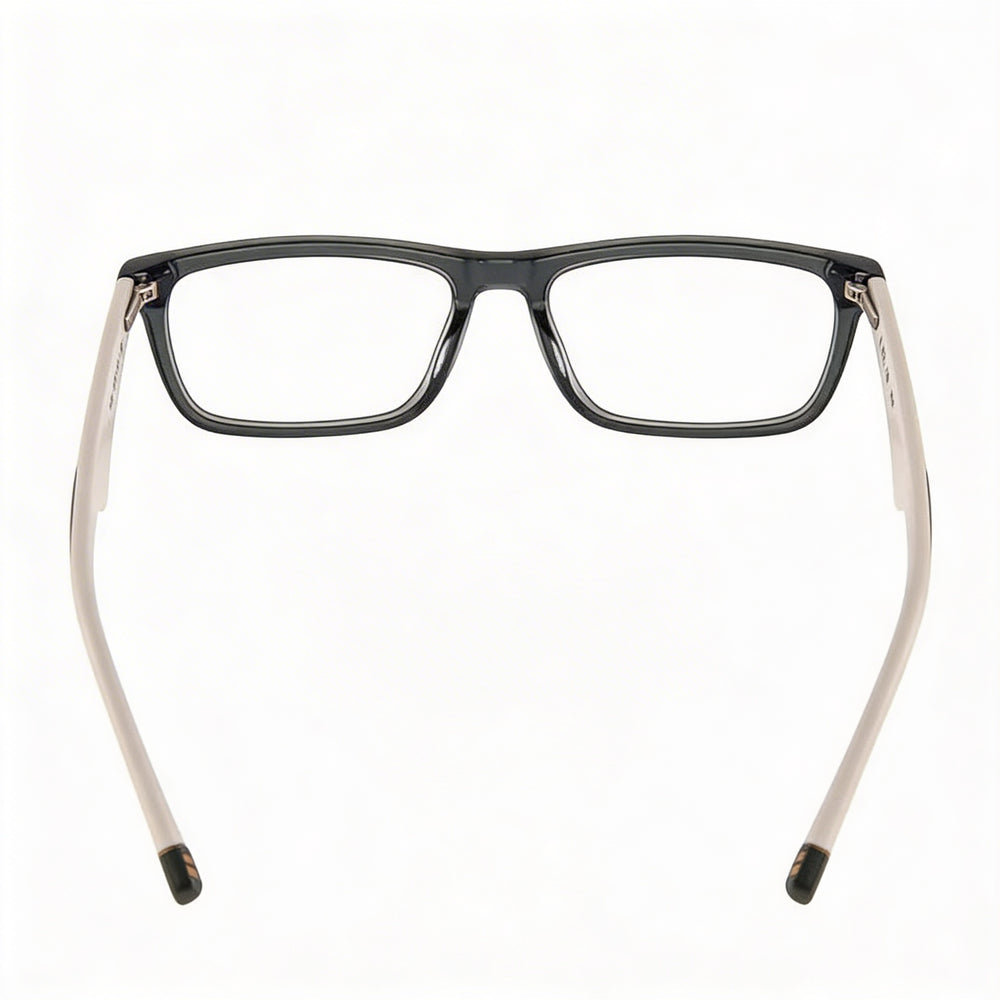 Fila classical Men's Sunglasses with Cellulose Acetate Frame in Grigio/Verde Lucido, 54mm Lens Width