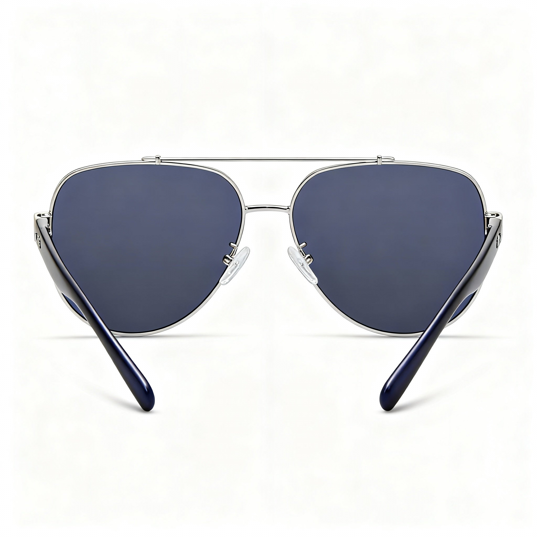 Kenneth Cole New York Kc6010v Women's Metal Non-Polarized Sunglasses, Shiny Light Nickeltin Frame, Blue Lens, Size 60-13-140, Photo 3