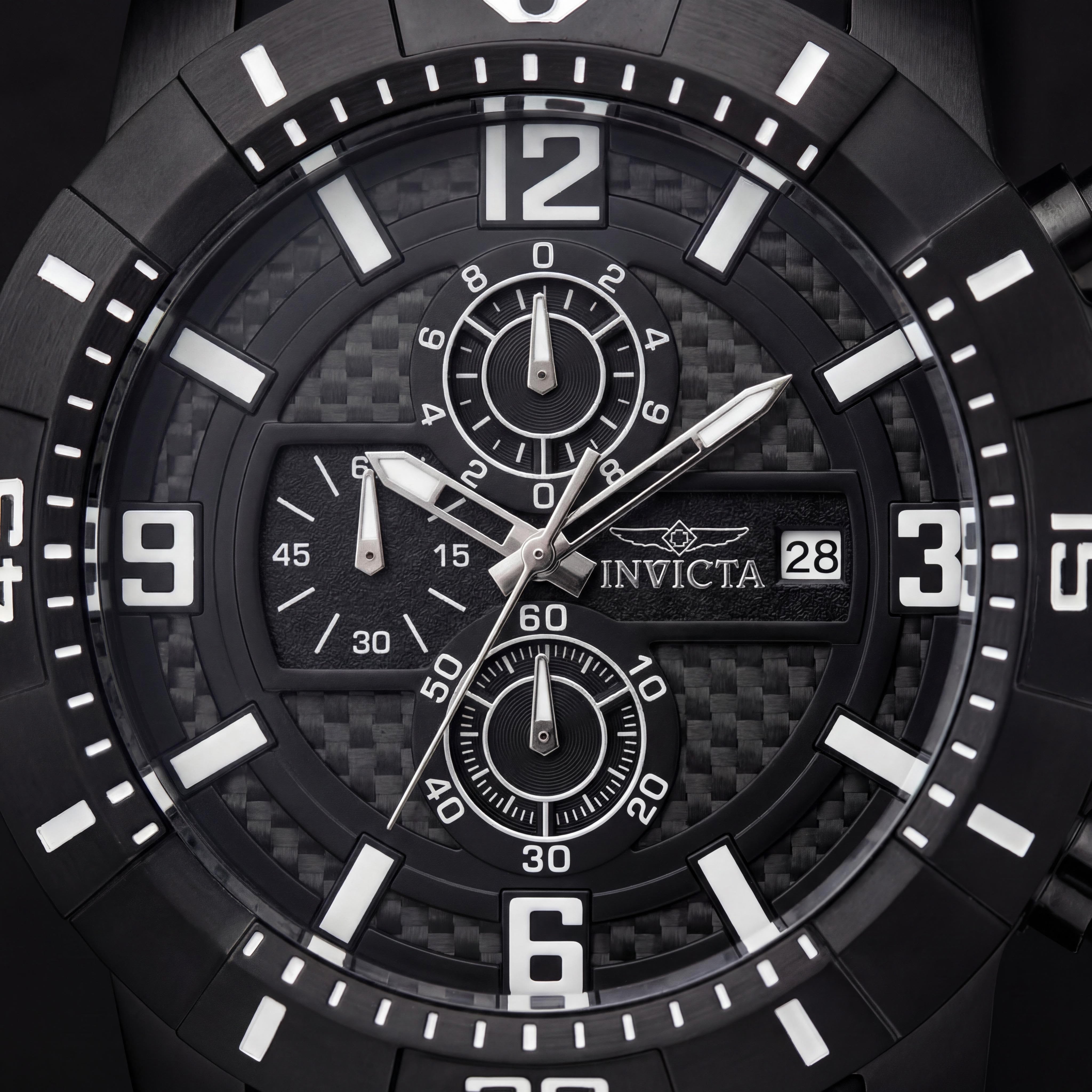 Invicta Pro Diver - SCUBA 24967 Men's Black Dial Stainless Steel Quartz Chronograph Diver Watch 50mm, Photo 2